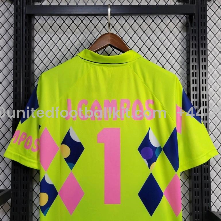 Unitedfootballkit.com | Retro Mexico 1992-93 Goalkeeper Green Jersey -Customize Name, Number and Patch | Worldwide Shipping