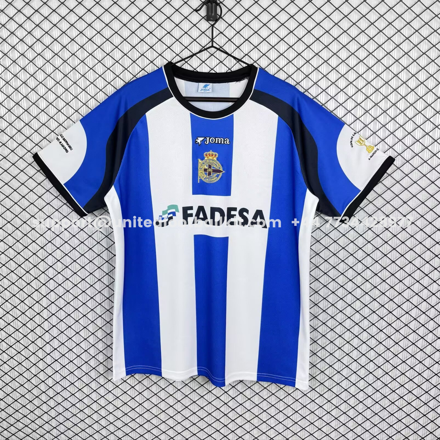 Unitedfootballkit.com | Retro Deportivo de La Coruña 2001-02 Home Jersey -Customize Name, Number and Patch | Worldwide Shipping