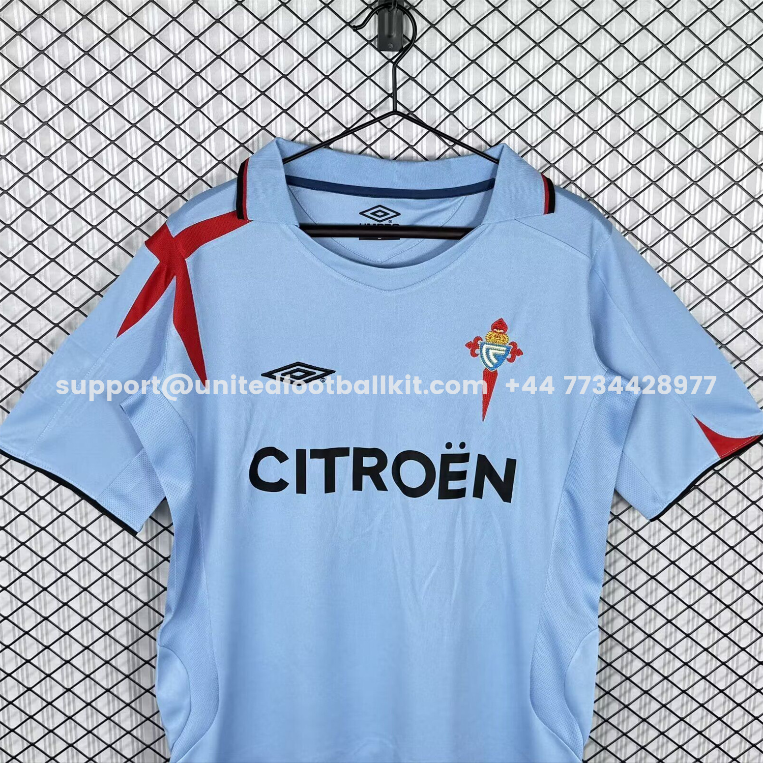 Unitedfootballkit.com | Retro Celta Vigo 2005-07 Home Jersey -Customize Name, Number and Patch | Worldwide Shipping
