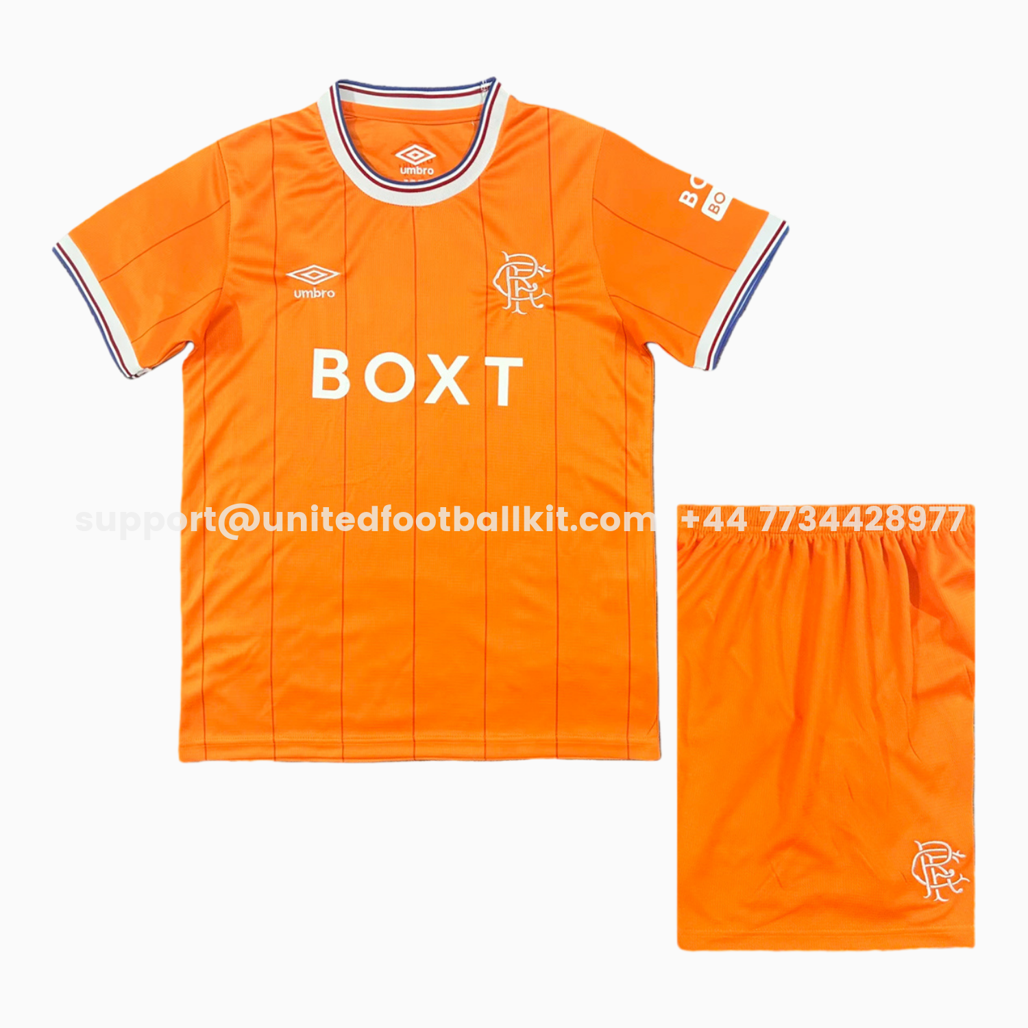 Unitedfootballkit.com | Glasgow Rangers 25-26 Fourth Kids Kit -Customize Name, Number and Patch | Worldwide Shipping
