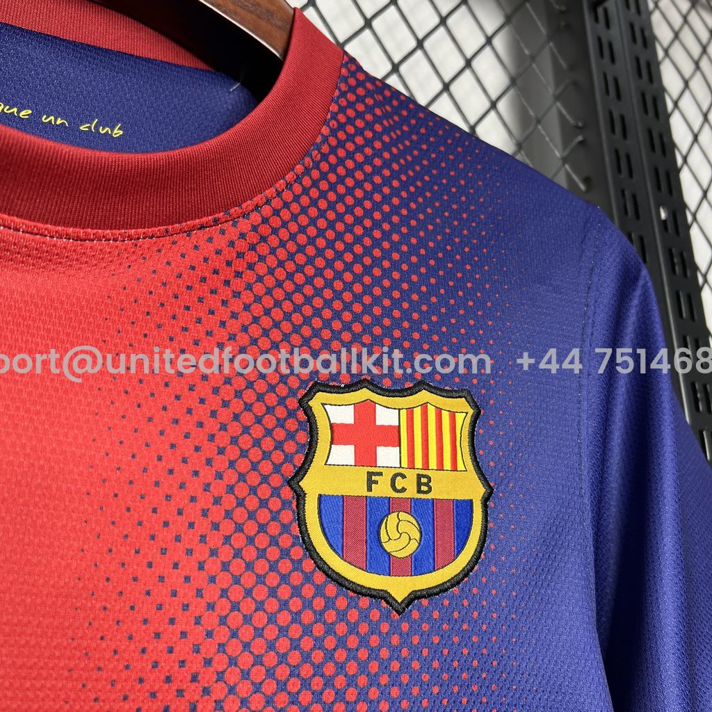 Unitedfootballkit.com | Retro Barcelona 12-13 Home Stadium Jersey -Customize Name, Number and Patch | Worldwide Shipping