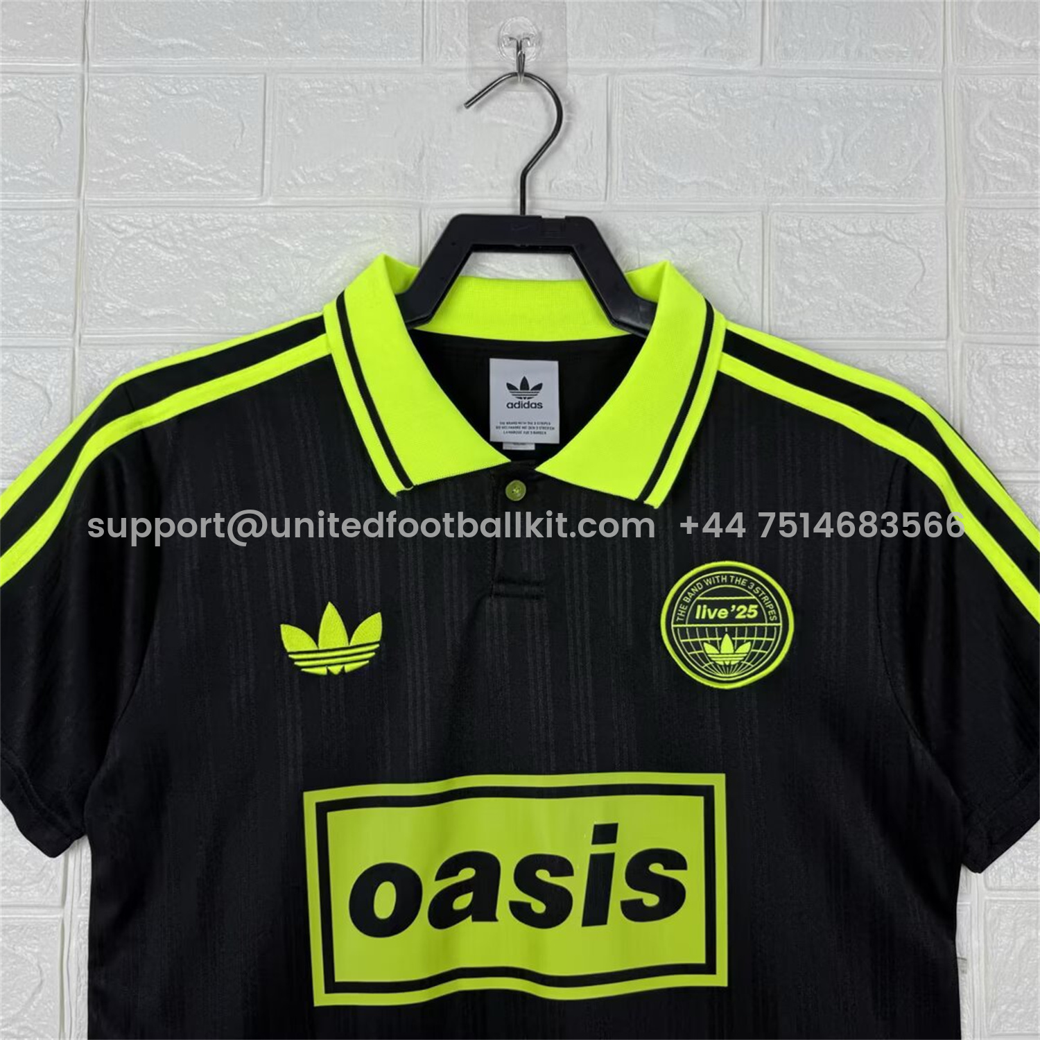 Unitedfootballkit.com | Bohemian 25-26 Oasis Originals Tour Black And Green Jersey - Fans Version -Customize Name, Number and Patch | Worldwide Shipping