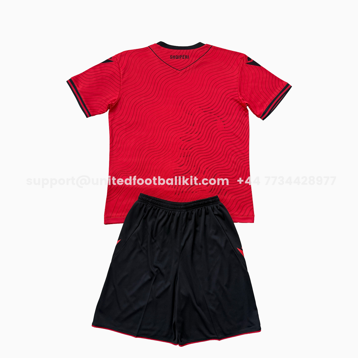 Unitedfootballkit.com | Albania 2026 Home Kids Kit -Customize Name, Number and Patch | Worldwide Shipping
