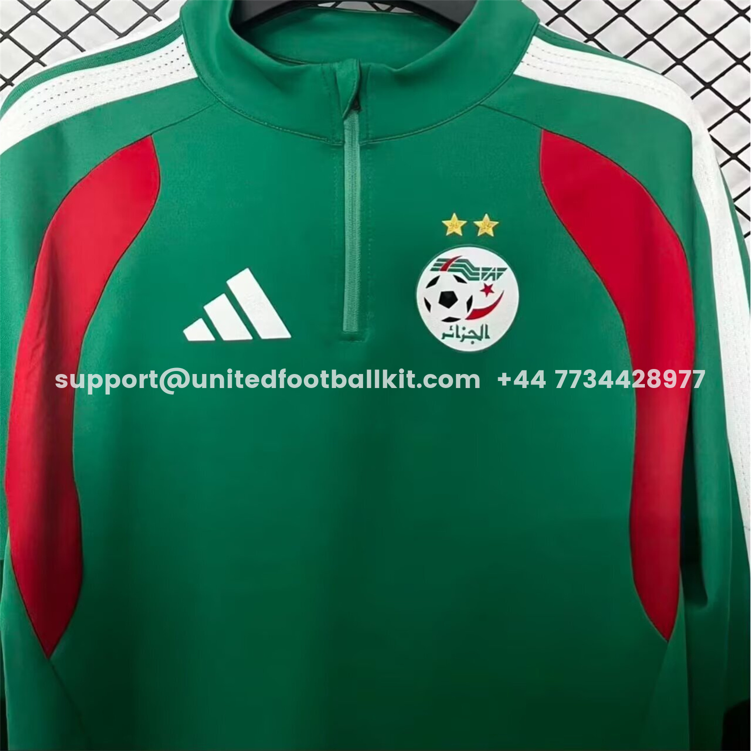 Unitedfootballkit.com | Algeria 25-26 Home Unisex Pullover Hoodie -Customize Name, Number and Patch | Worldwide Shipping