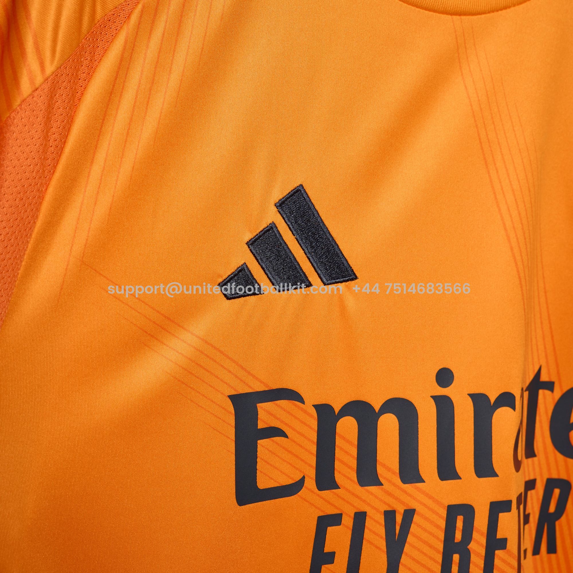 Unitedfootballkit.com | Real Madrid 24-25 Away Jersey with Bear Champ Font - Fans Version -Customize Name, Number and Patch | Worldwide Shipping