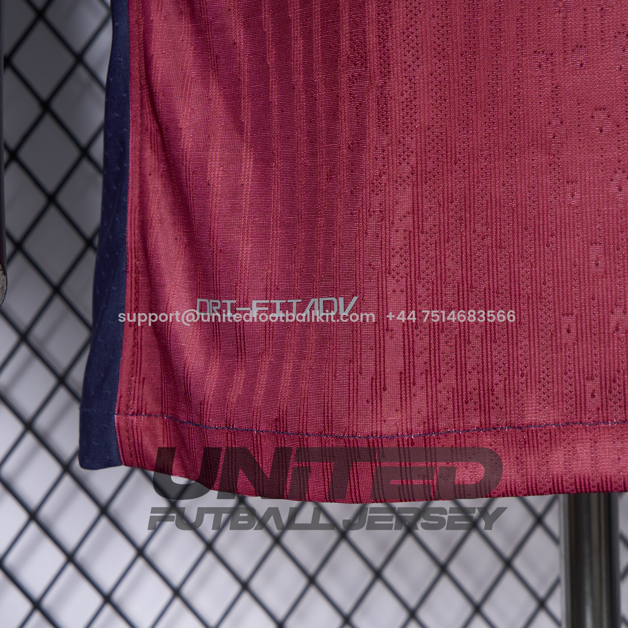 Unitedfootballkit.com | Barcelona 24-25 Home Unsponsored Jersey - Player Version -Customize Name, Number and Patch | Worldwide Shipping