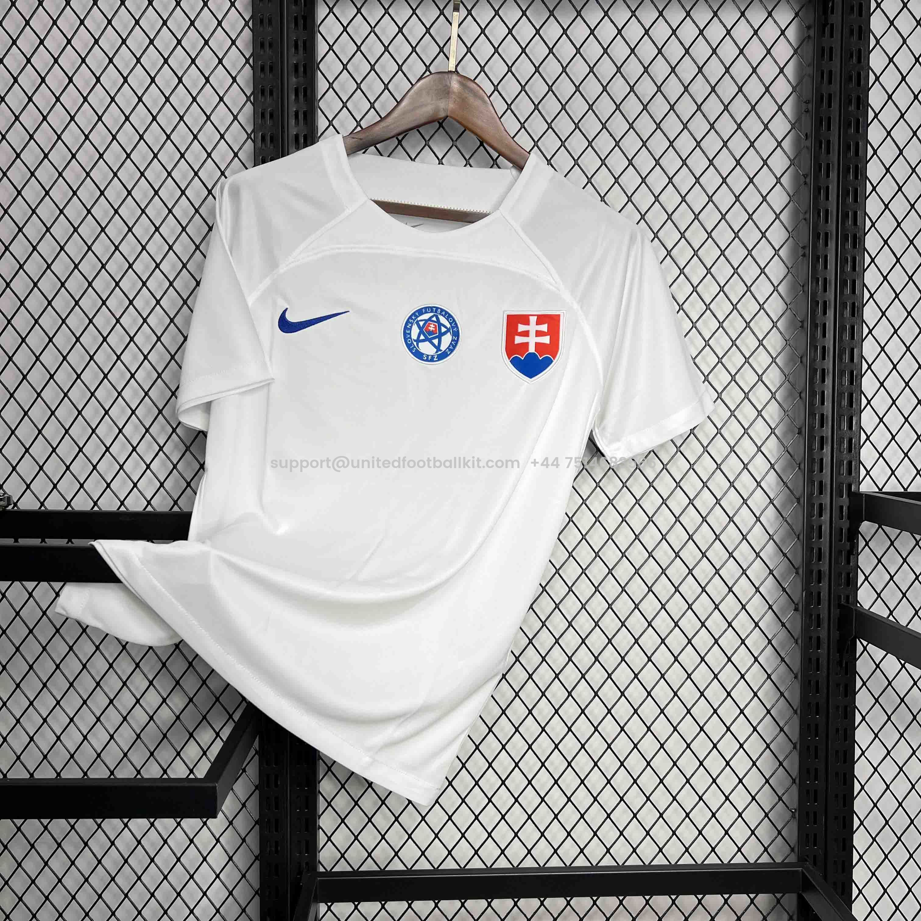 Unitedfootballkit.com | Slovakia 2024 Away Jersey - Fans Version -Customize Name, Number and Patch | Worldwide Shipping