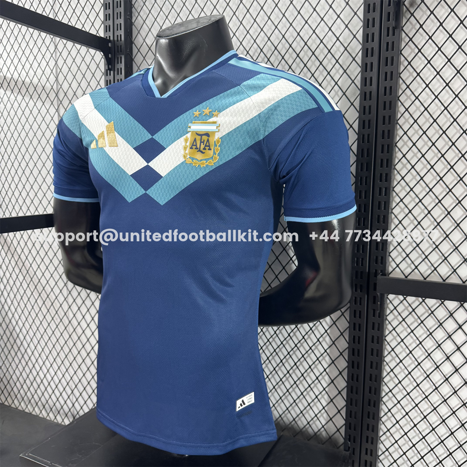 Unitedfootballkit.com | Argentina 2026 Blue Shoulder Stripes Special Jersey - Player Version -Customize Name, Number and Patch | Worldwide Shipping