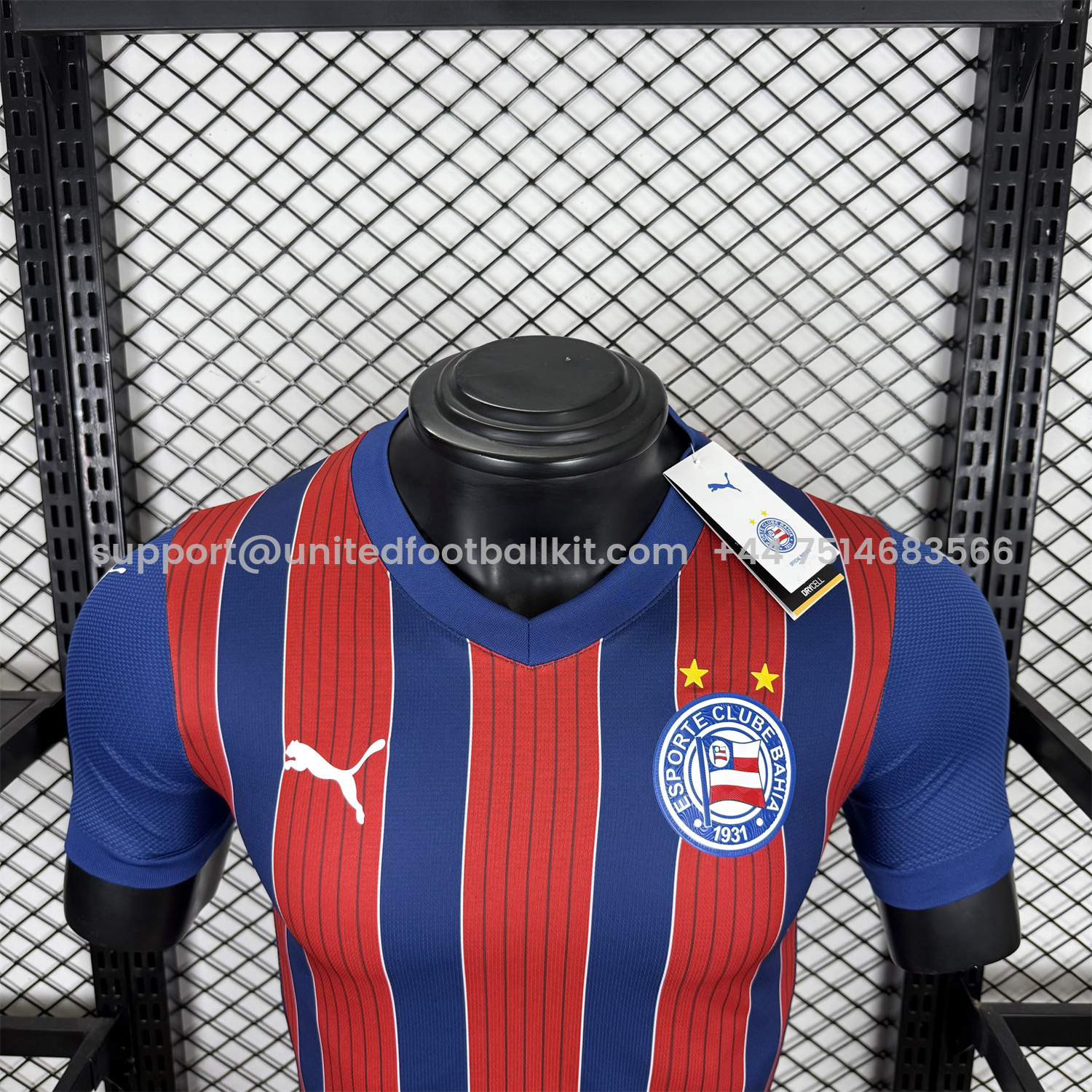 Unitedfootballkit.com | Bahia 25-26 Away Unsponsored Jersey - Player Version -Customize Name, Number and Patch | Worldwide Shipping