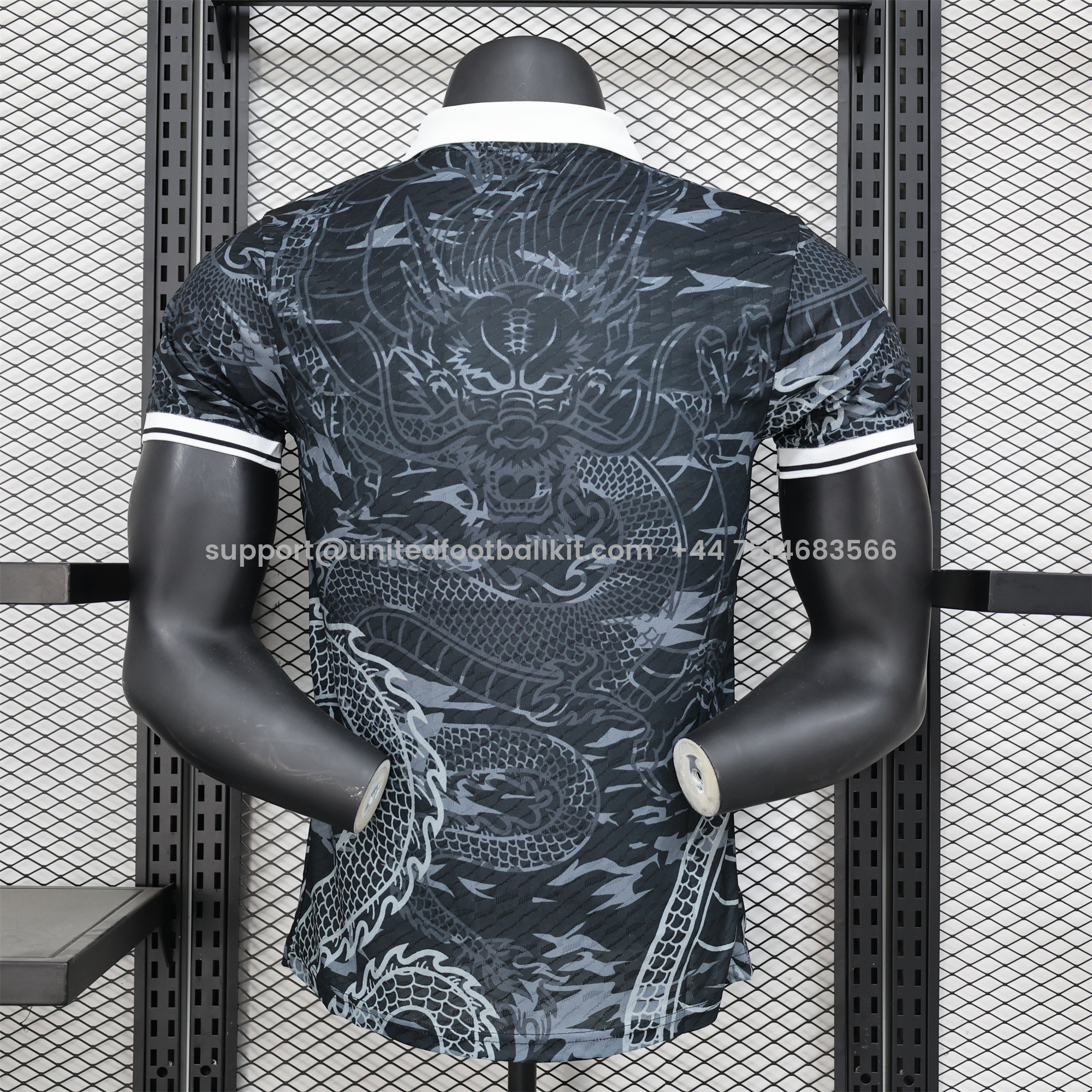 Unitedfootballkit.com | Real Madrid 24-25 Black White Loong Jersey - Player Version -Customize Name, Number and Patch | Worldwide Shipping