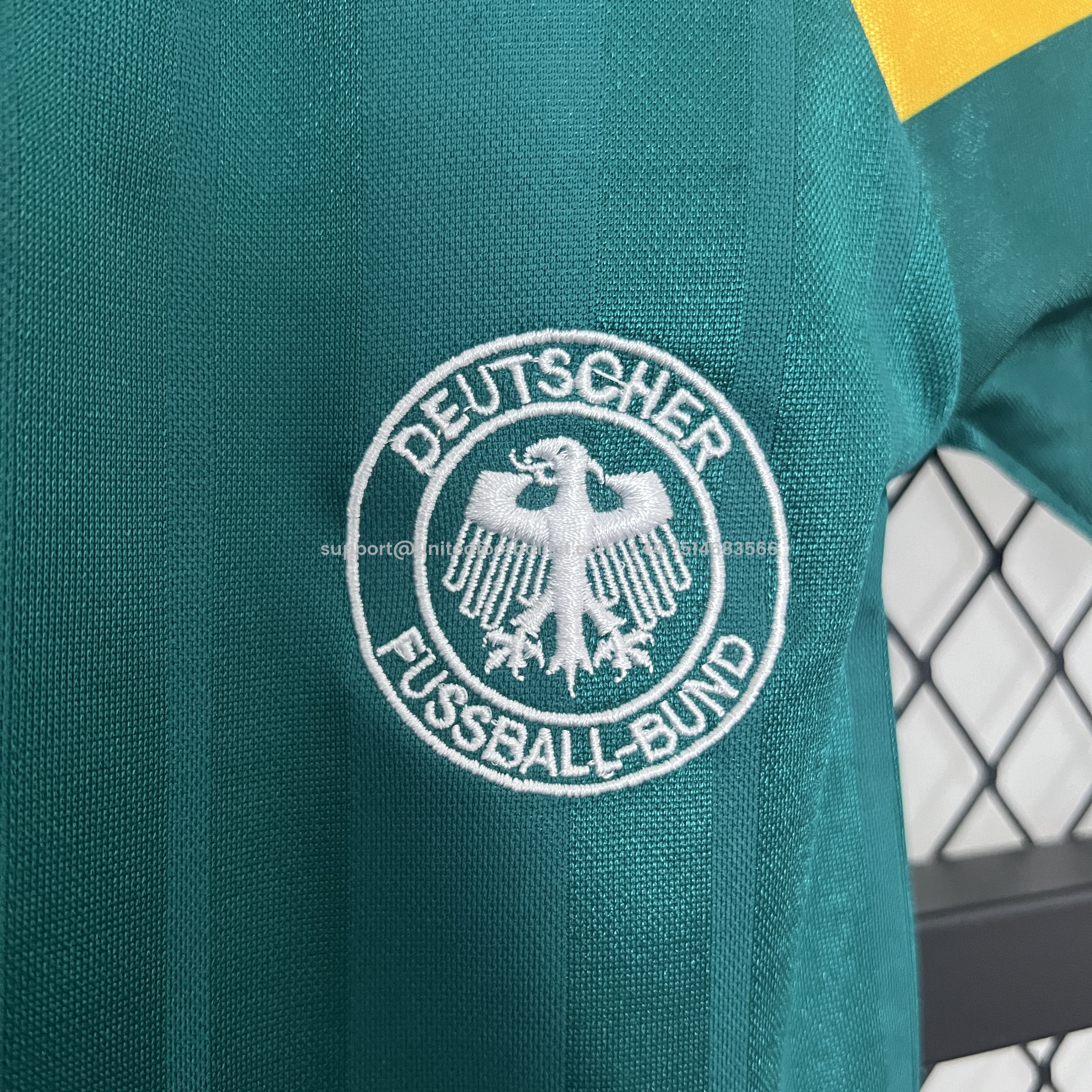 Unitedfootballkit.com | Retro Germany 1992 Away Stadium Kids Kit -Customize Name, Number and Patch | Worldwide Shipping