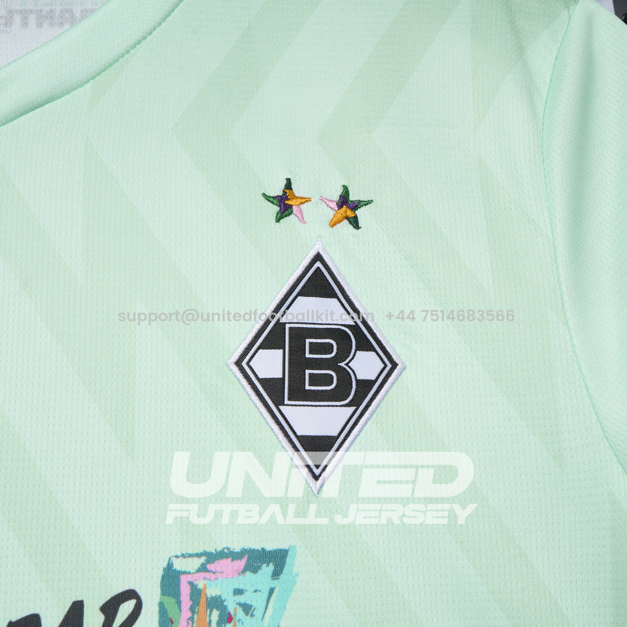 Unitedfootballkit.com | Borussia Mönchengladbach 24-25 World Children's Day Special Jersey - Fans Version -Customize Name, Number and Patch | Worldwide Shipping