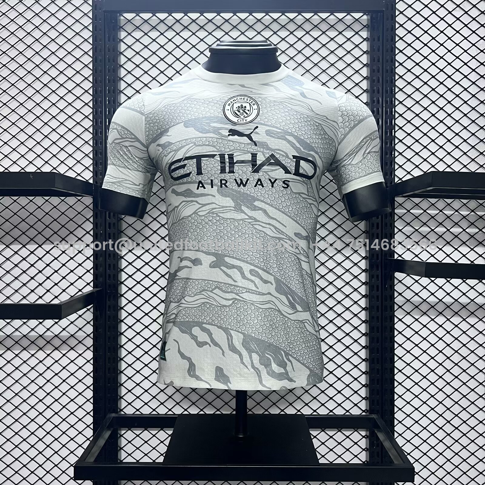 Unitedfootballkit.com | Manchester City 2024 Year of the Dragon Pre-match Jersey - Player Version -Customize Name, Number and Patch | Worldwide Shipping