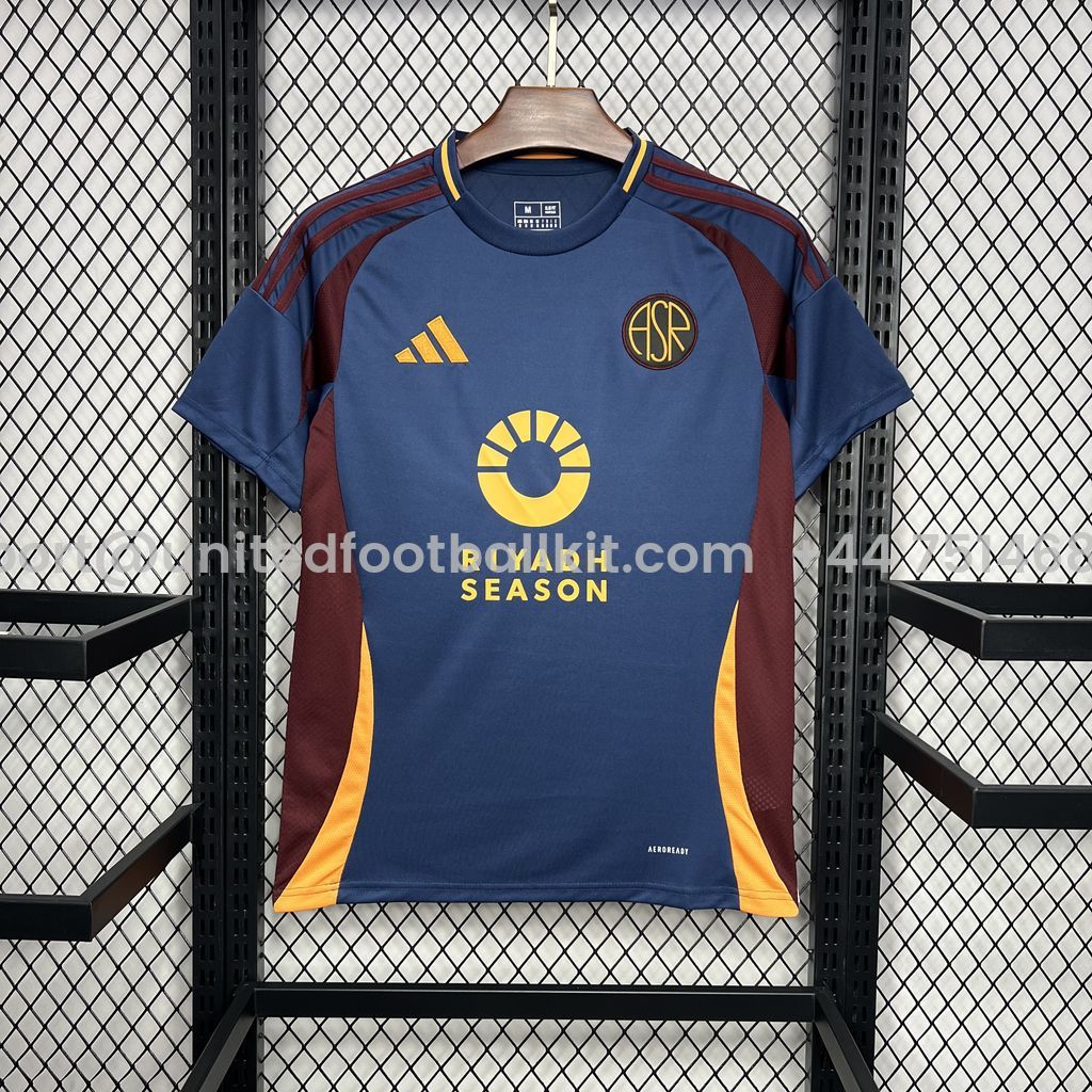 Unitedfootballkit.com | AS Roma 24-25 Third Jersey - Fans Version -Customize Name, Number and Patch | Worldwide Shipping