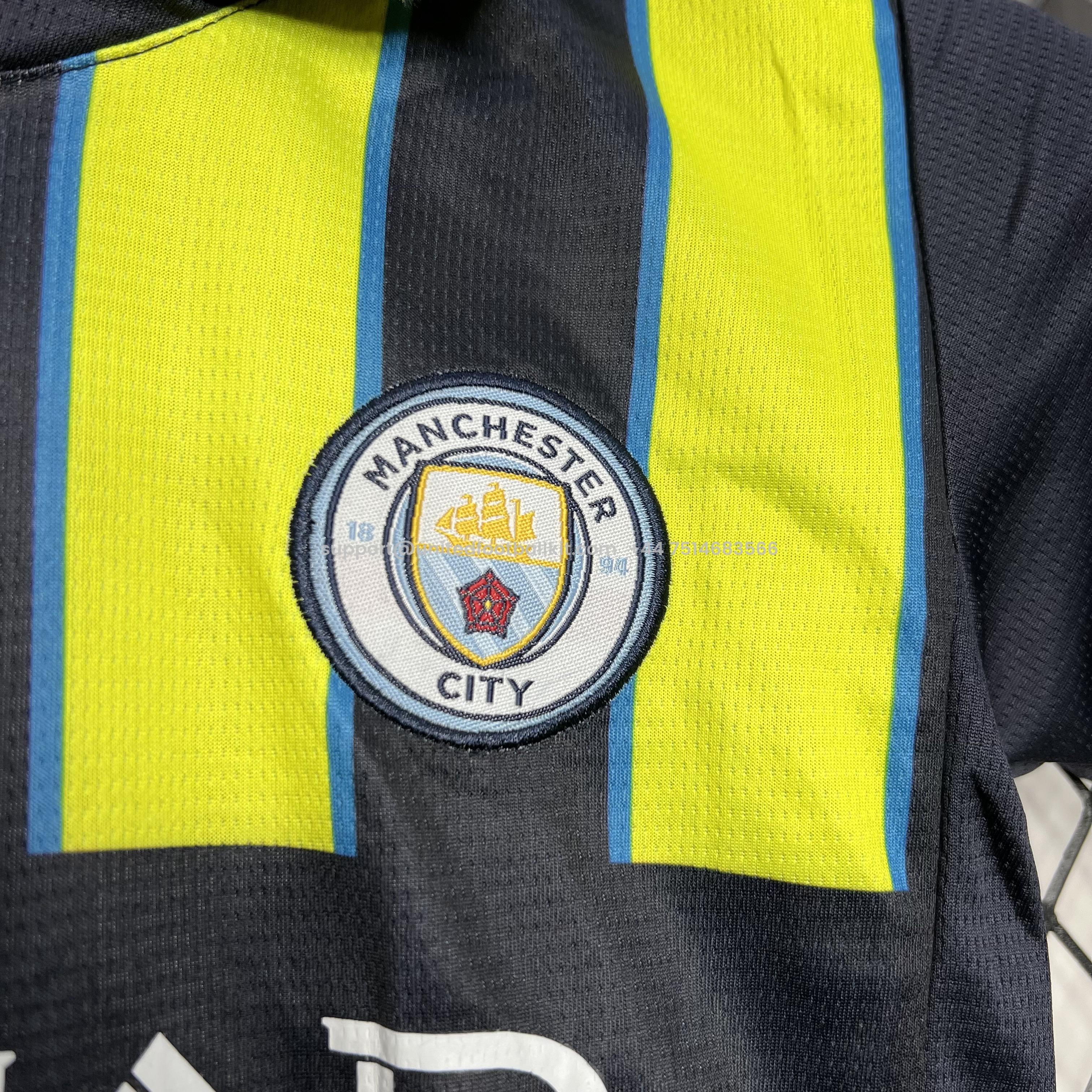 Unitedfootballkit.com | Manchester City 24-25 Away Kids Kit -Customize Name, Number and Patch | Worldwide Shipping