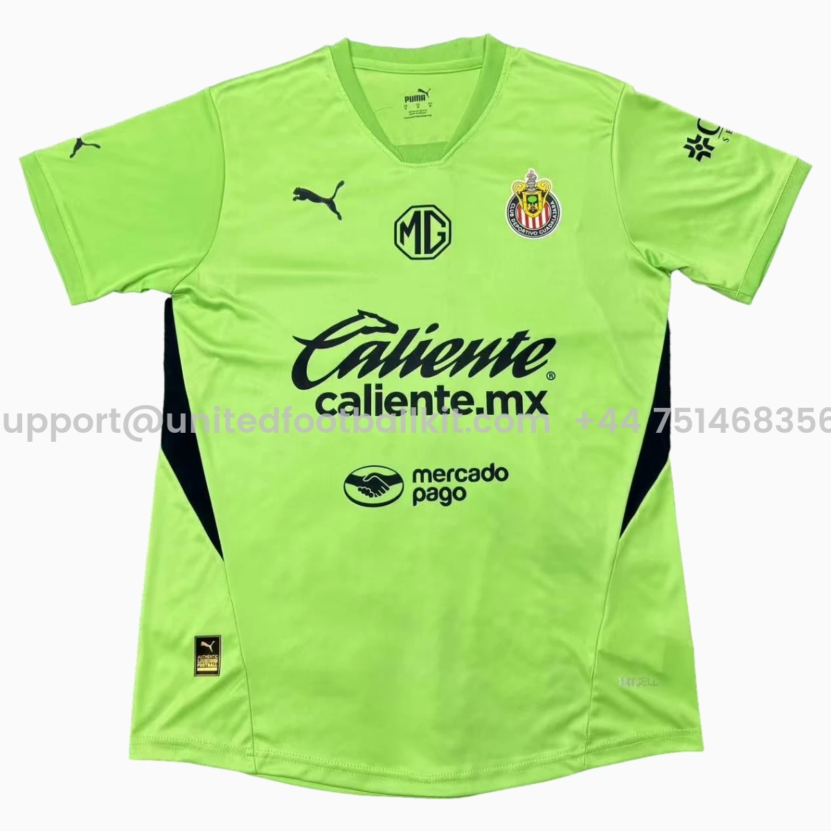 Unitedfootballkit.com | Chivas de Guadalajara 24-25 Green Goalkeeper Jersey - Fans Version -Customize Name, Number and Patch | Worldwide Shipping