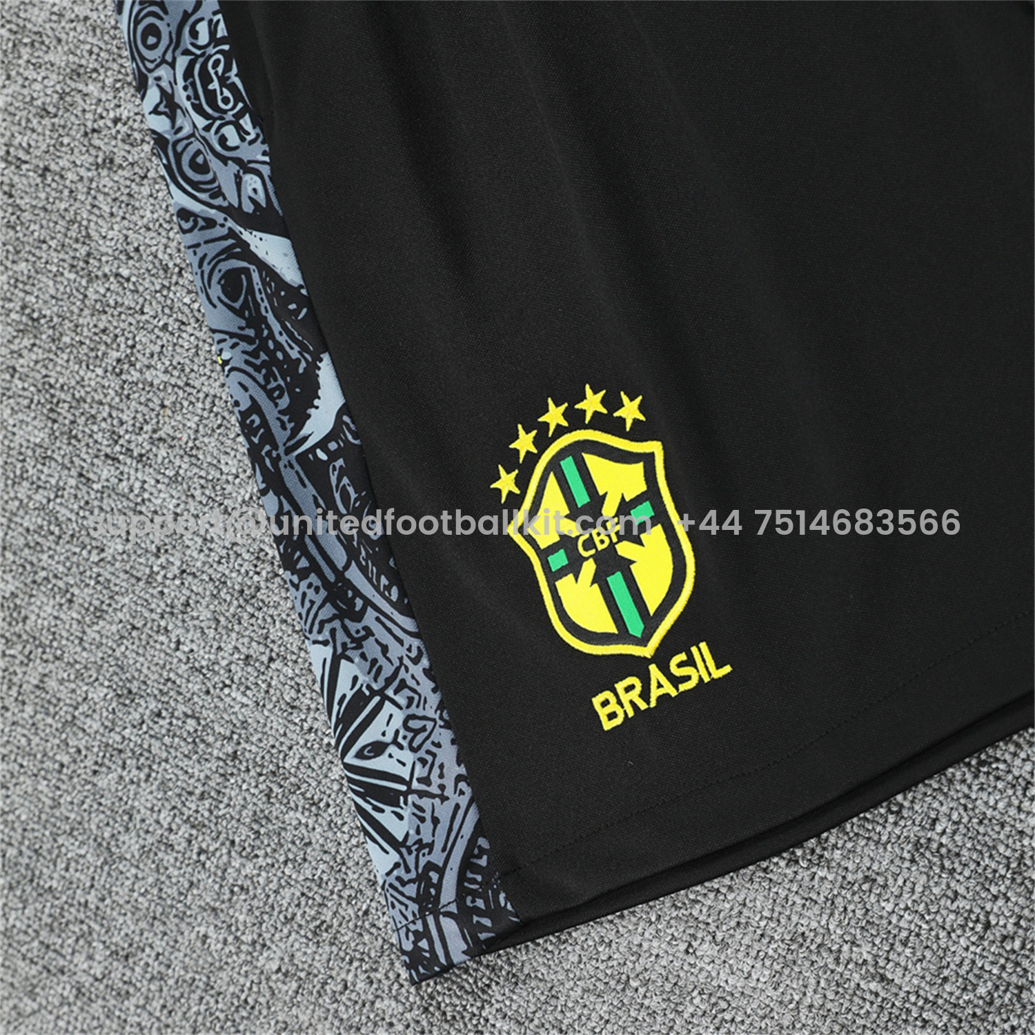 Unitedfootballkit.com | Brazil 25-26 White Jesus Statue Vest Training Set - White Vest & Black Shorts -Customize Name, Number and Patch | Worldwide Shipping