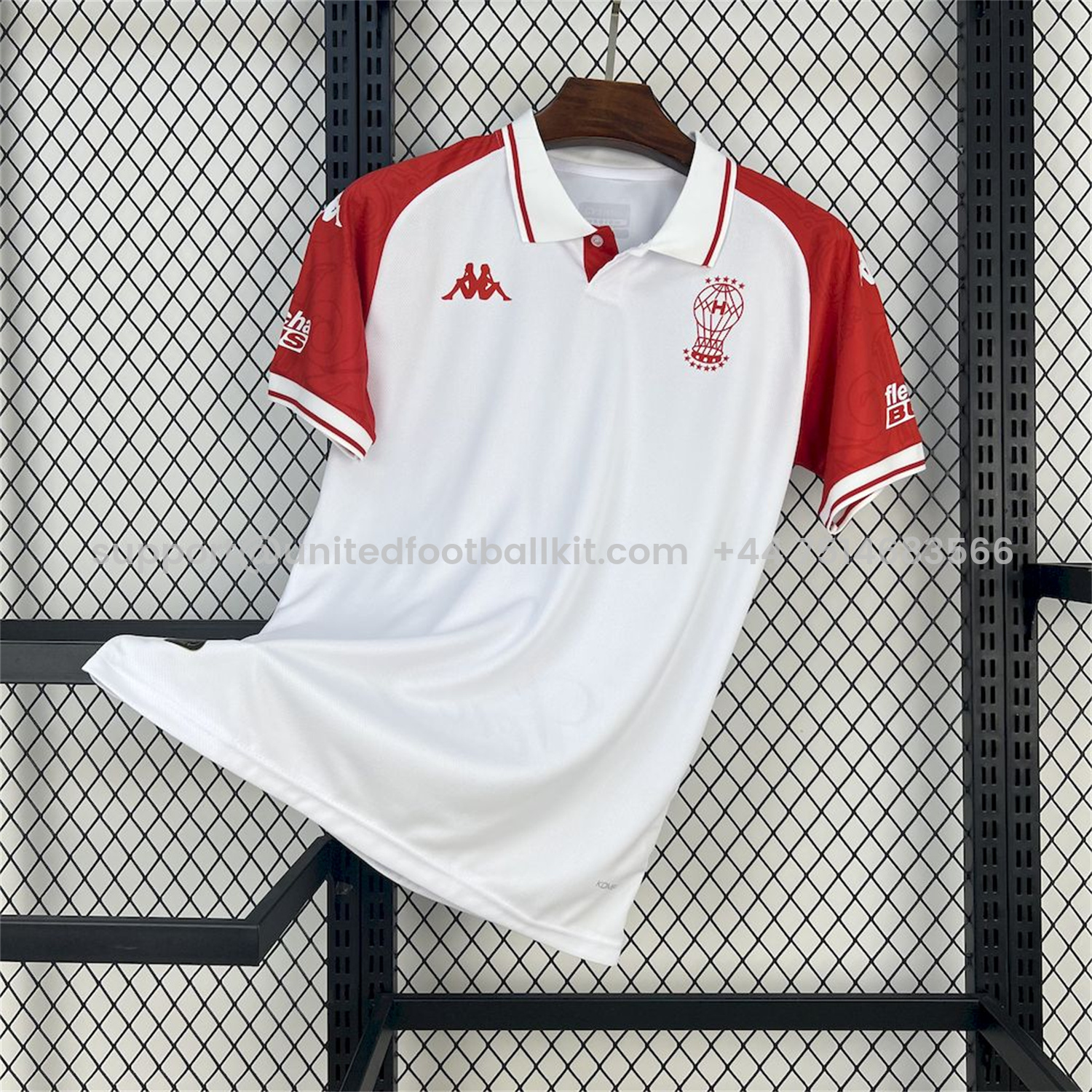 Unitedfootballkit.com | CA Huracán 25-26 Home Unsponsored Jersey - Fans Version -Customize Name, Number and Patch | Worldwide Shipping