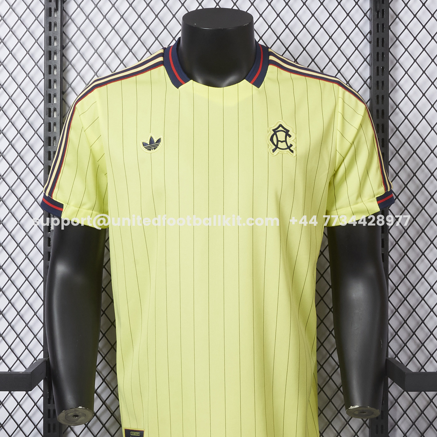 Unitedfootballkit.com | Club América 25-26 Icon Travel Special Edition Yellow Jersey - Player Version -Customize Name, Number and Patch | Worldwide Shipping