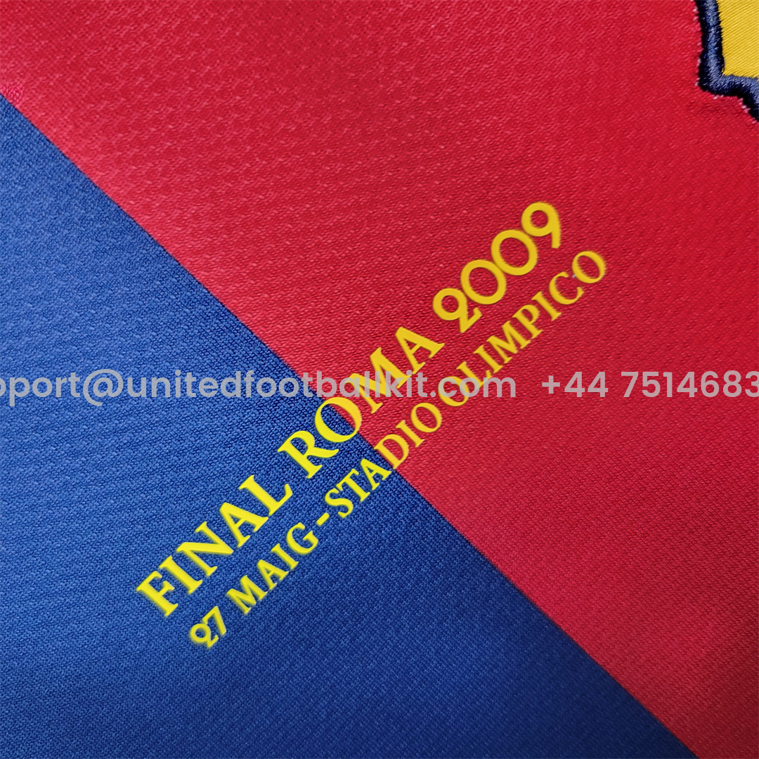 Unitedfootballkit.com | Retro Barcelona 08-09 Home Stadium Jersey -Customize Name, Number and Patch | Worldwide Shipping