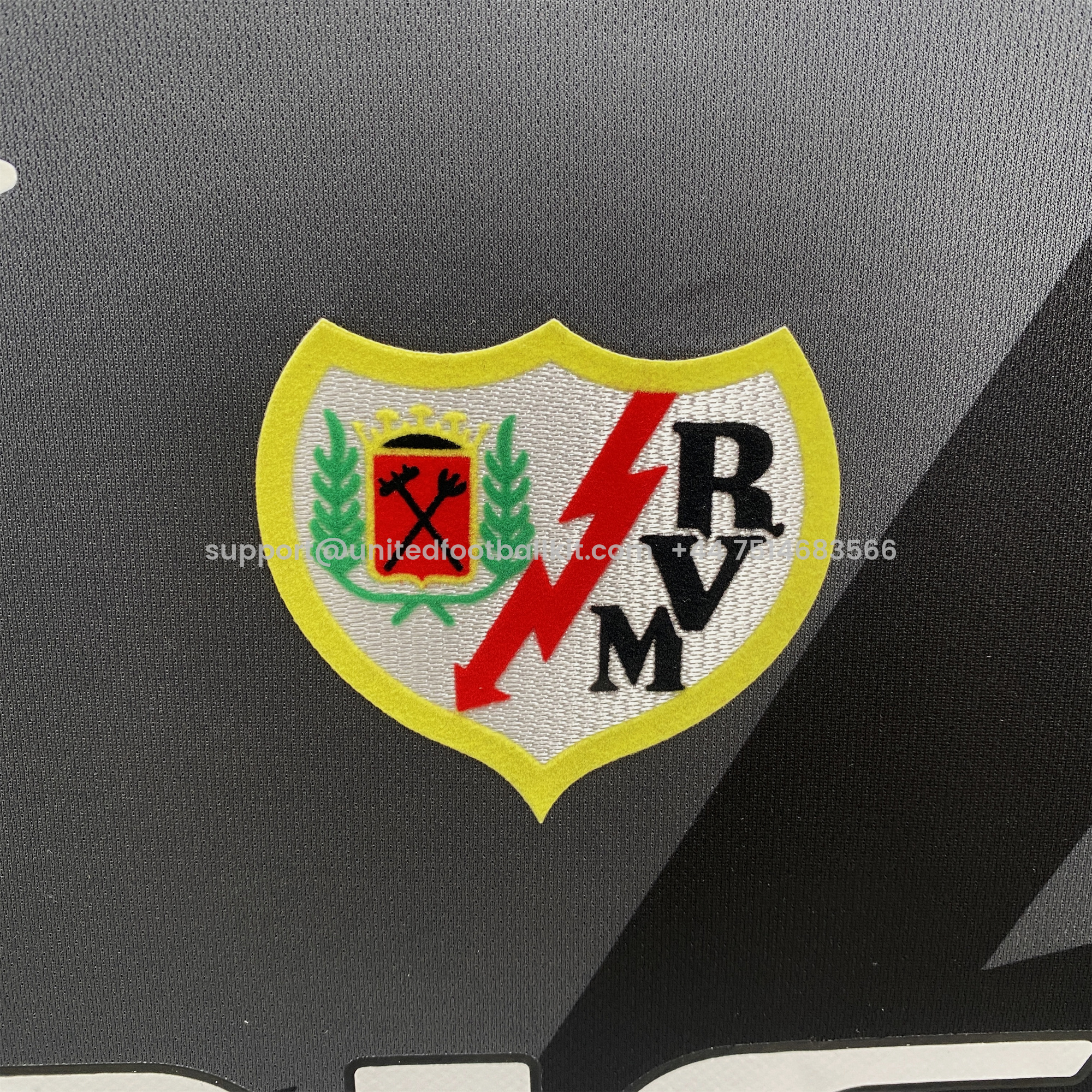 Unitedfootballkit.com | Rayo Vallecano 24-25 Third Jersey - Fans Version -Customize Name, Number and Patch | Worldwide Shipping