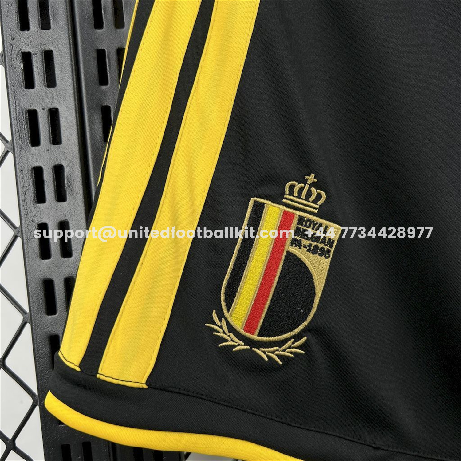 Unitedfootballkit.com | Belgium 2026 Home Black Shorts - Fans Version -Customize Name, Number and Patch | Worldwide Shipping