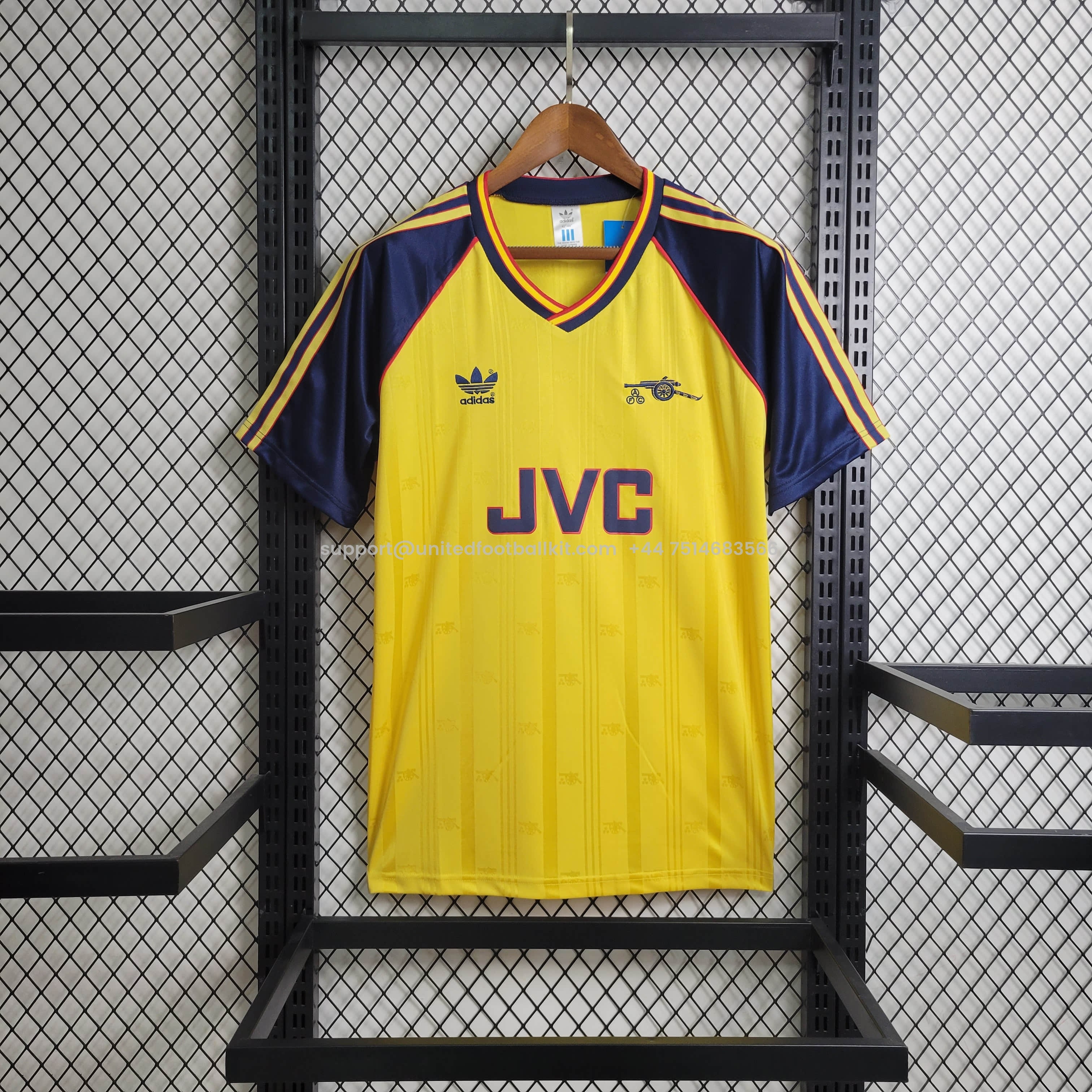 Unitedfootballkit.com | Retro Arsenal 88-90 Away Jersey -Customize Name, Number and Patch | Worldwide Shipping
