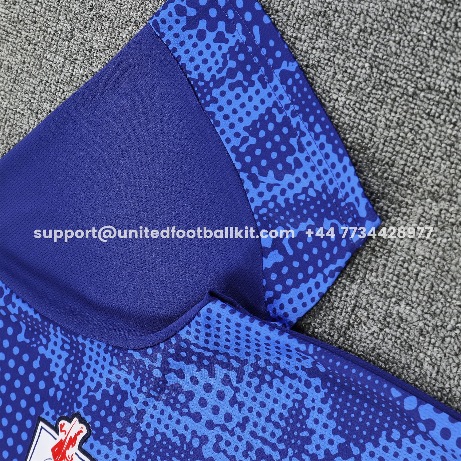 Unitedfootballkit.com | RB Leipzig 25-26 Short-Sleeve Training Set - Blue Top & Blue Shorts -Customize Name, Number and Patch | Worldwide Shipping