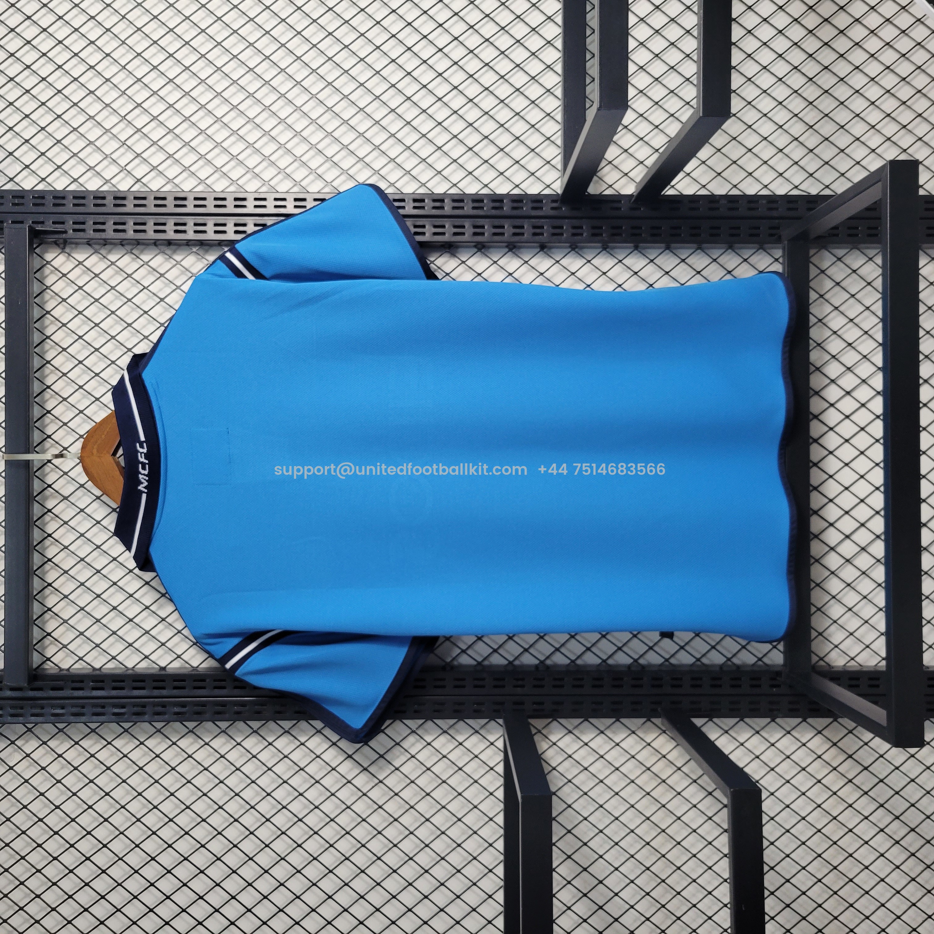 Unitedfootballkit.com | Retro Manchester City 2001-02 Home Stadium Jersey -Customize Name, Number and Patch | Worldwide Shipping