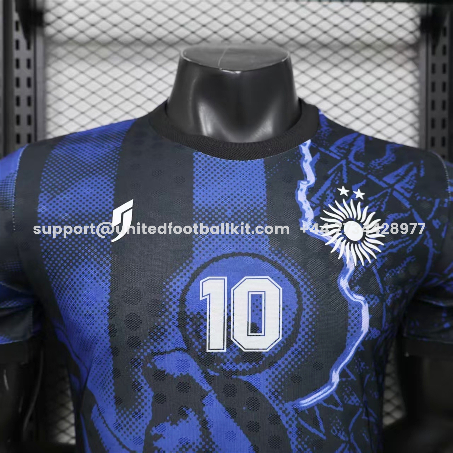 Unitedfootballkit.com | Argentina 2026 Blue Maradona Special Kit - Player Version -Customize Name, Number and Patch | Worldwide Shipping