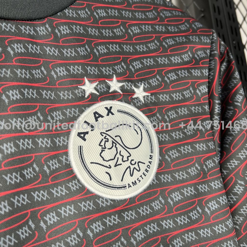 Unitedfootballkit.com | Ajax 24-25 Pre-match Training Jersey - Fans Version -Customize Name, Number and Patch | Worldwide Shipping