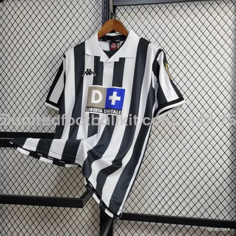 Unitedfootballkit.com | Retro Juventus 1998-99 Home Stadium Jersey -Customize Name, Number and Patch | Worldwide Shipping