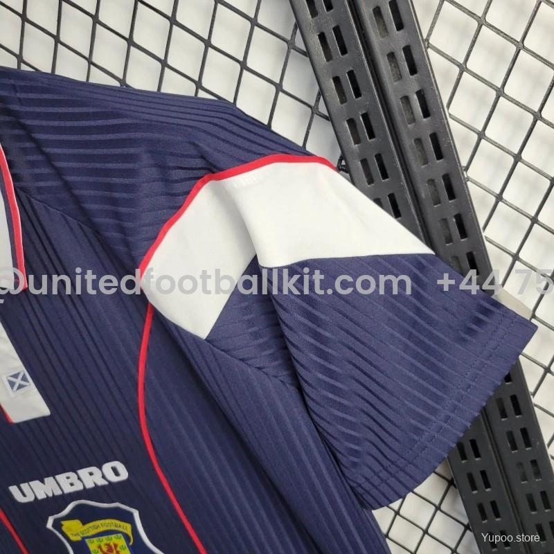 Unitedfootballkit.com | Retro S-c-o.t l.a-n.d 1996-98 Home Jersey -Customize Name, Number and Patch | Worldwide Shipping