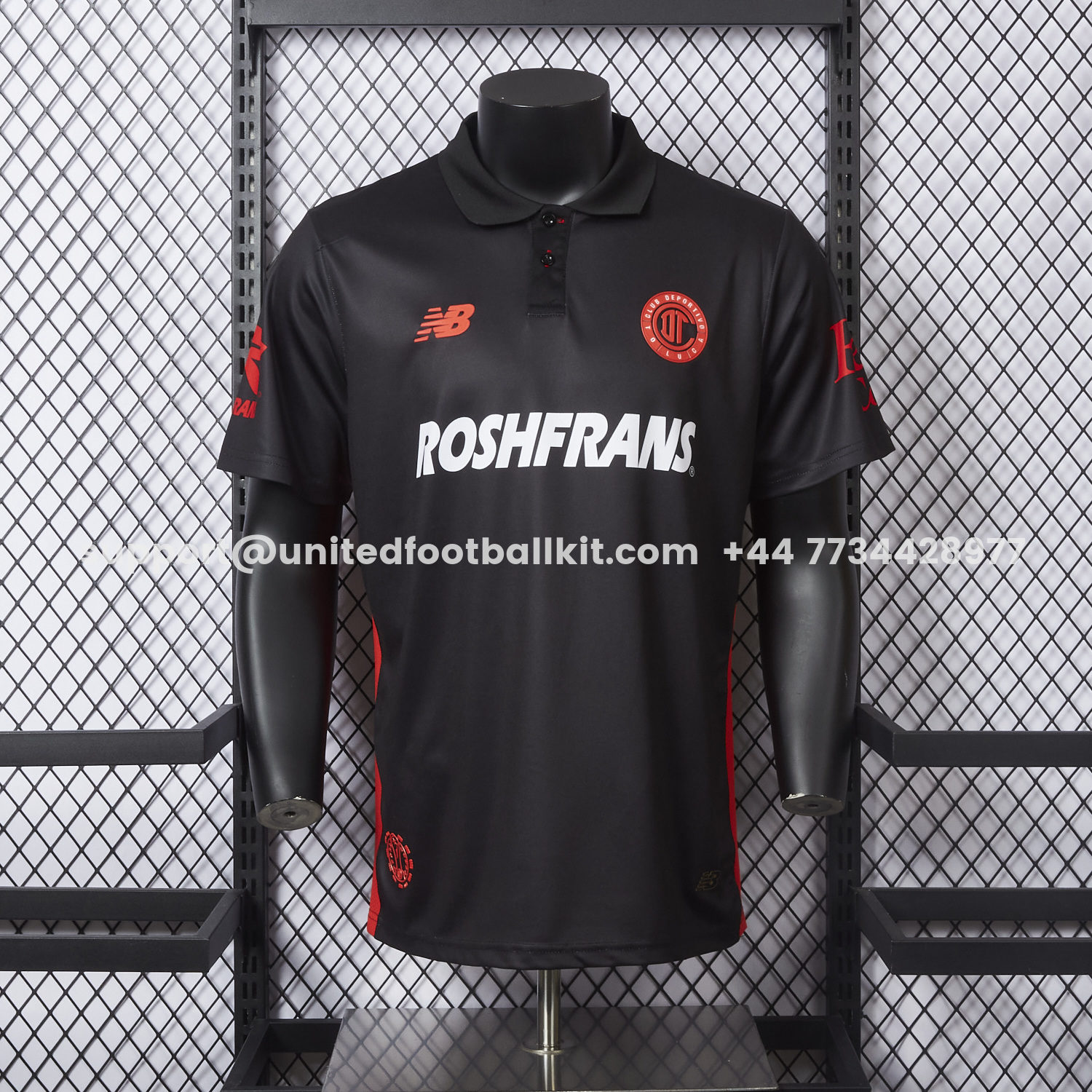 Unitedfootballkit.com | Toluca 25-26 Third Black Jersey - Player Version -Customize Name, Number and Patch | Worldwide Shipping