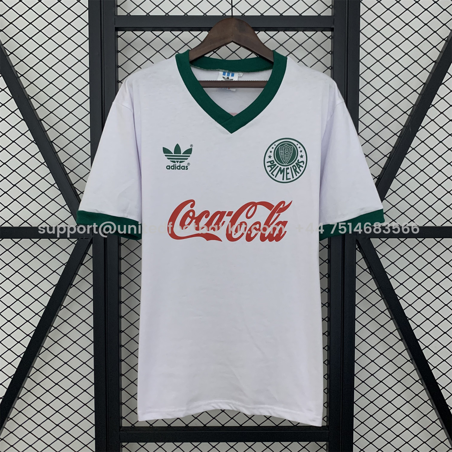 Unitedfootballkit.com | Retro Palmeiras 1989-90 Away Jersey -Customize Name, Number and Patch | Worldwide Shipping