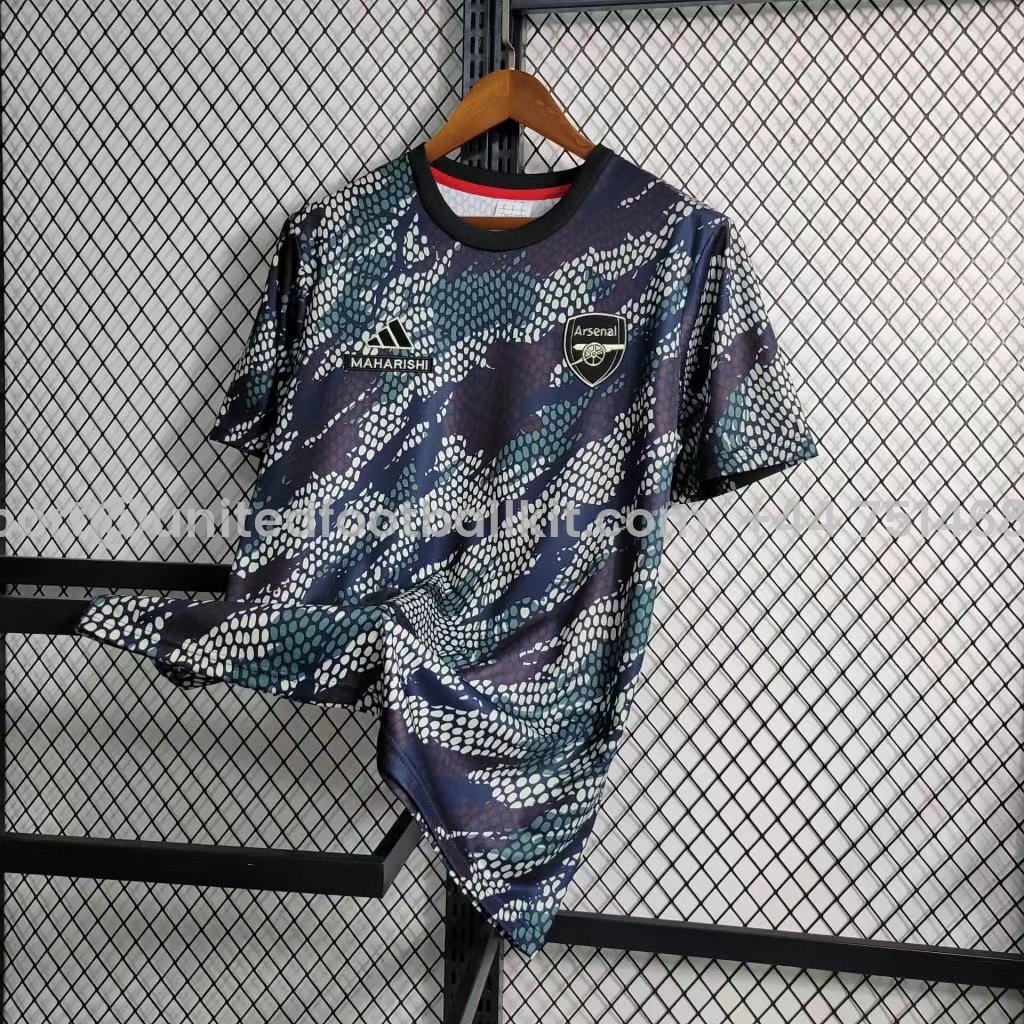 Unitedfootballkit.com | Arsenal x M.A.H.A R.I.S.H.I Limited Edition Jersey - Fans Version -Customize Name, Number and Patch | Worldwide Shipping