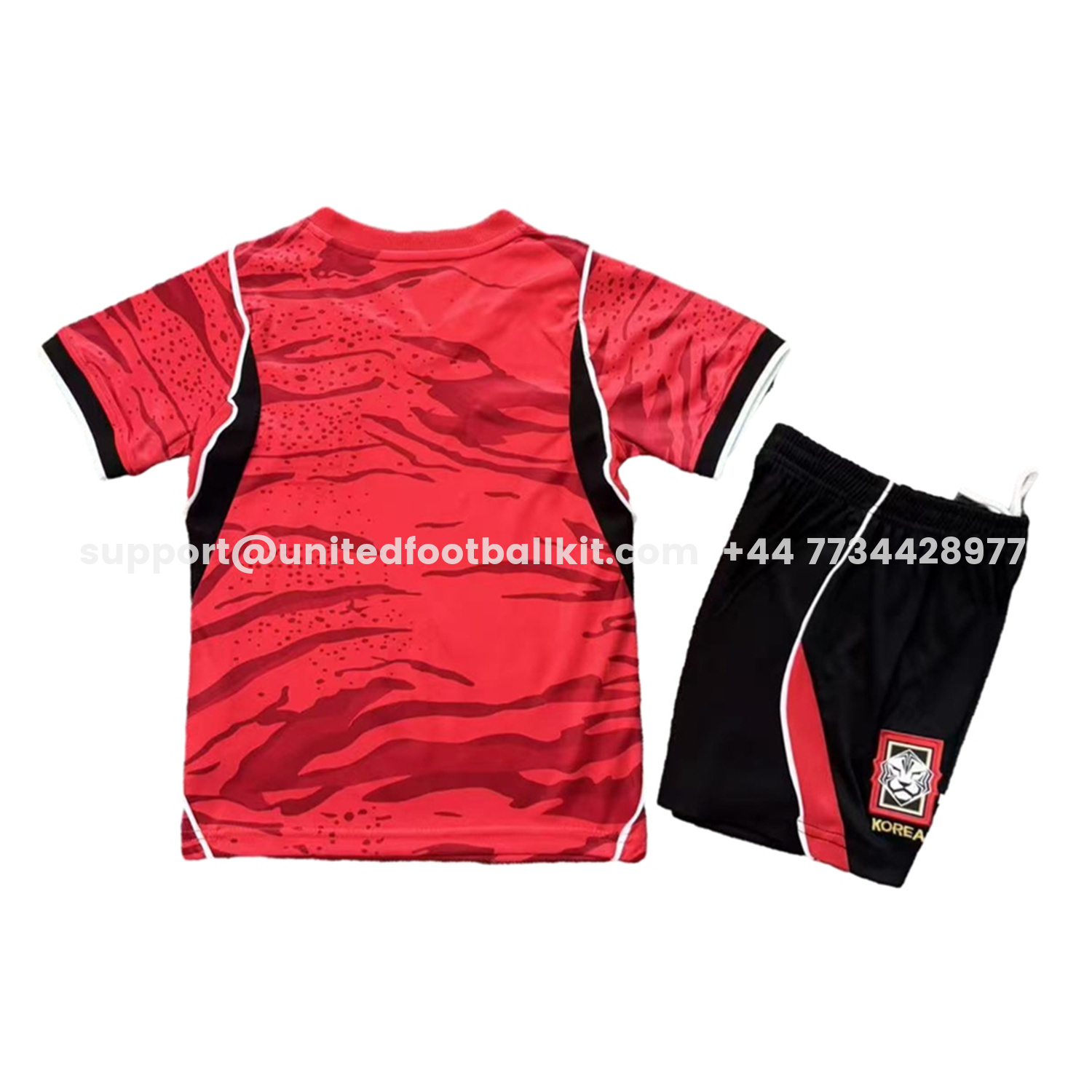 Unitedfootballkit.com | South Korea 2026 Home Kids Kit -Customize Name, Number and Patch | Worldwide Shipping