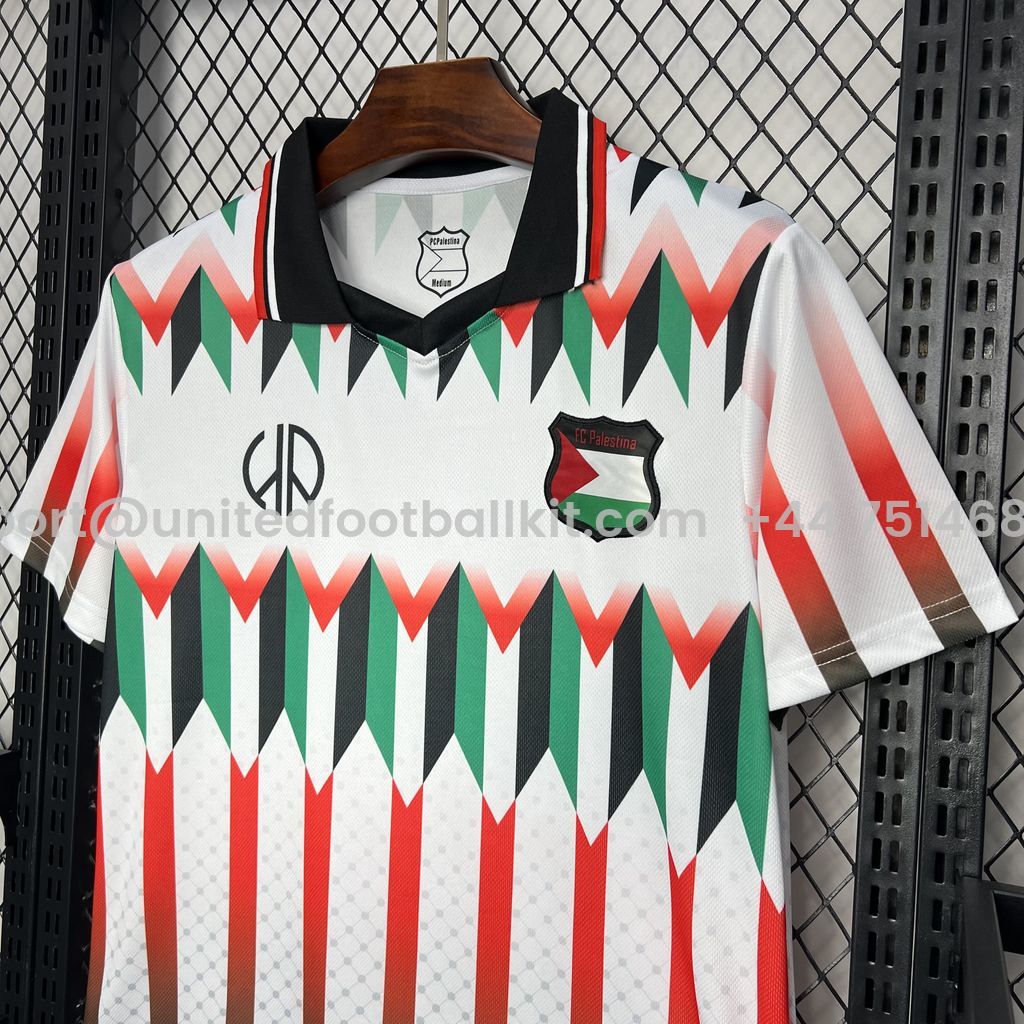 Unitedfootballkit.com | Retro Club Deportivo Palestino X Hypepeace White Throwback Jersey -Customize Name, Number and Patch | Worldwide Shipping