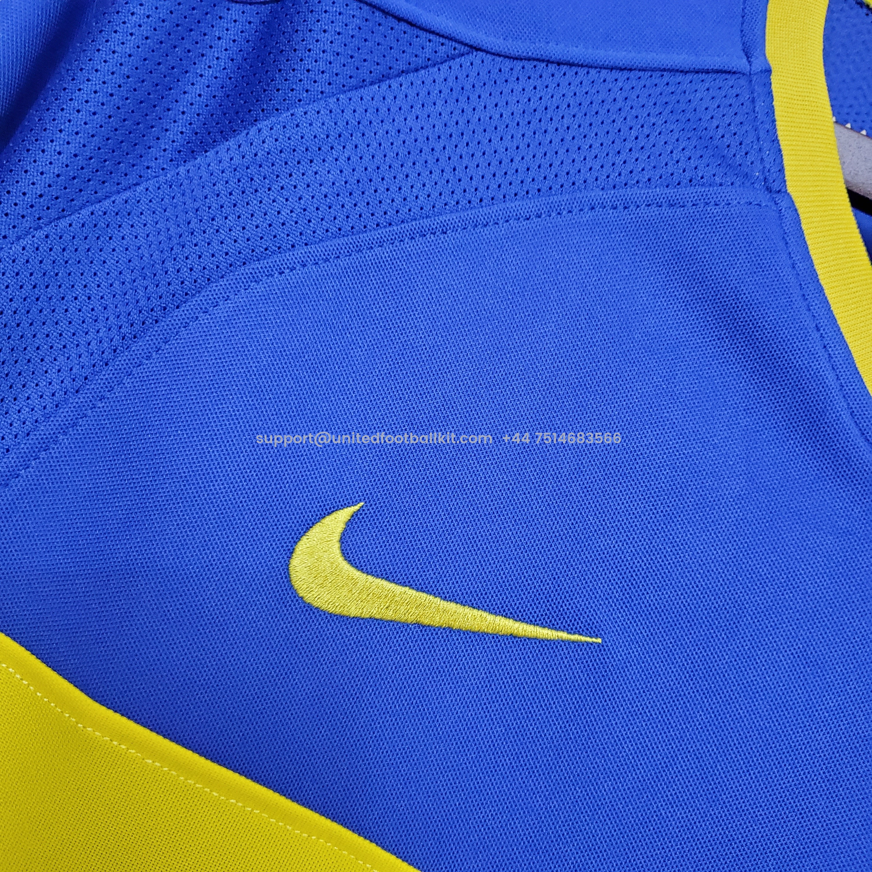 Unitedfootballkit.com | Retro Boca Juniors 2003-04 Home Stadium Jersey -Customize Name, Number and Patch | Worldwide Shipping
