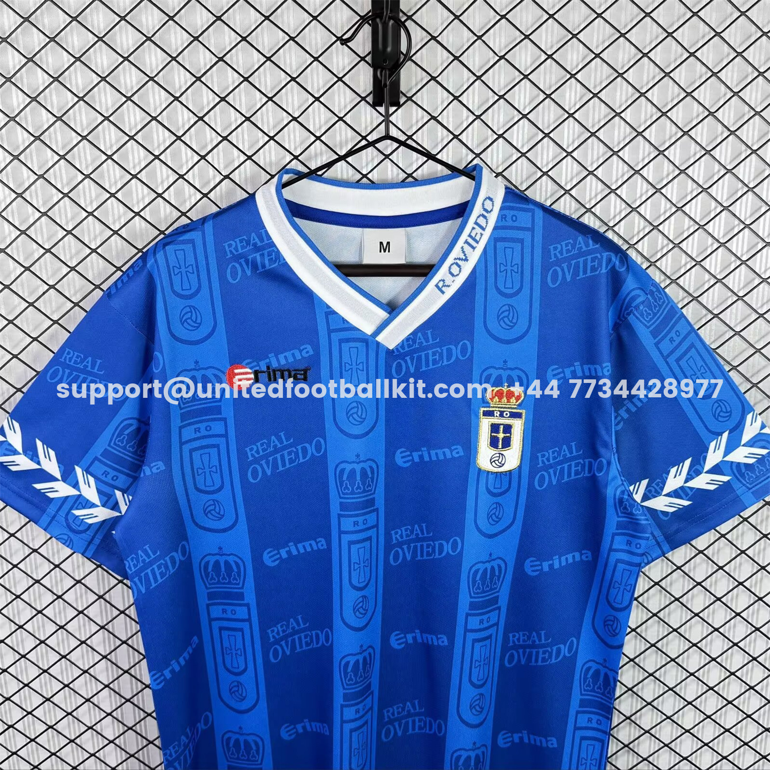 Unitedfootballkit.com | Retro Real Oviedo 1998-99 Home Jersey -Customize Name, Number and Patch | Worldwide Shipping