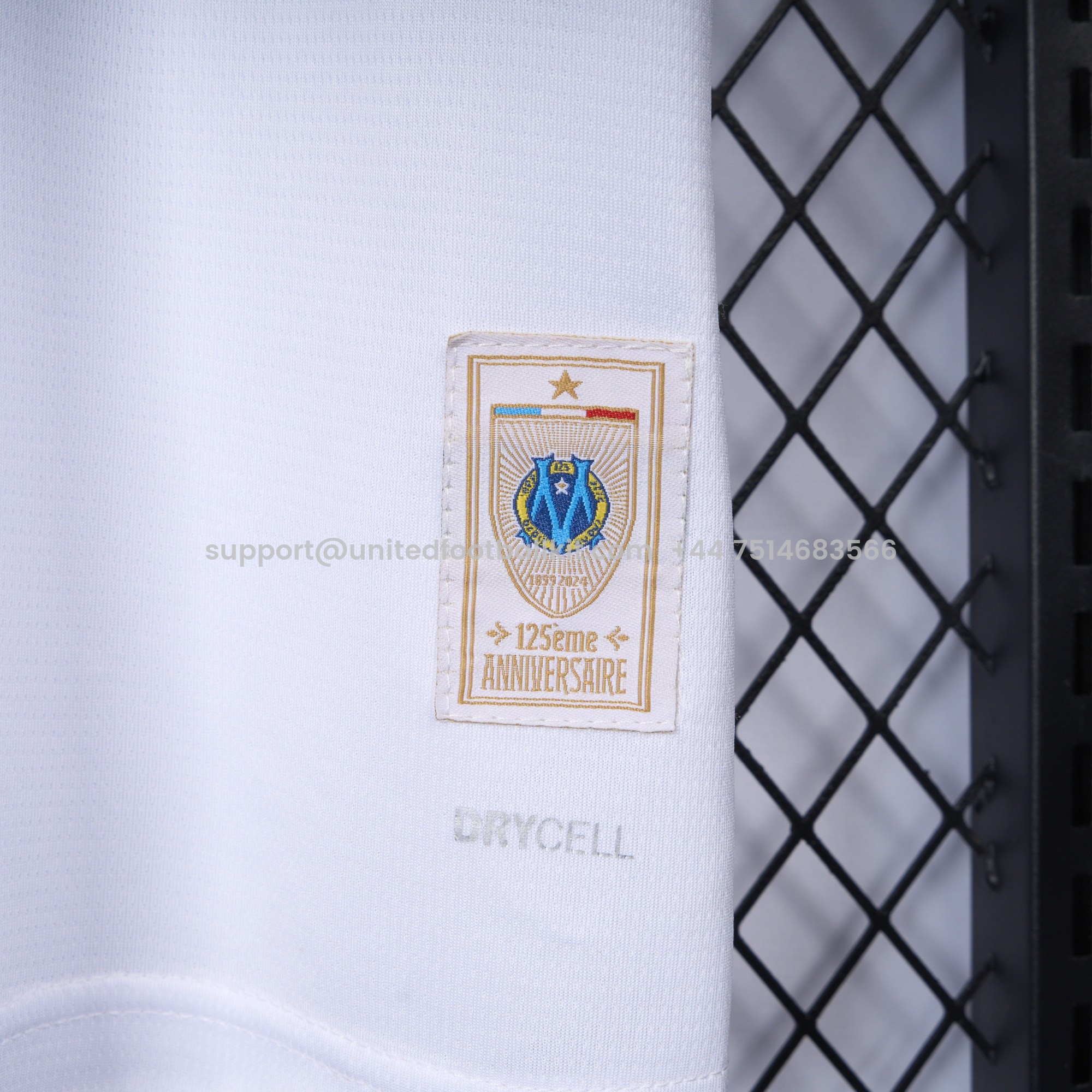 Unitedfootballkit.com | Marseille 24-25 125th Anniversary White Jersey - Fans Version -Customize Name, Number and Patch | Worldwide Shipping