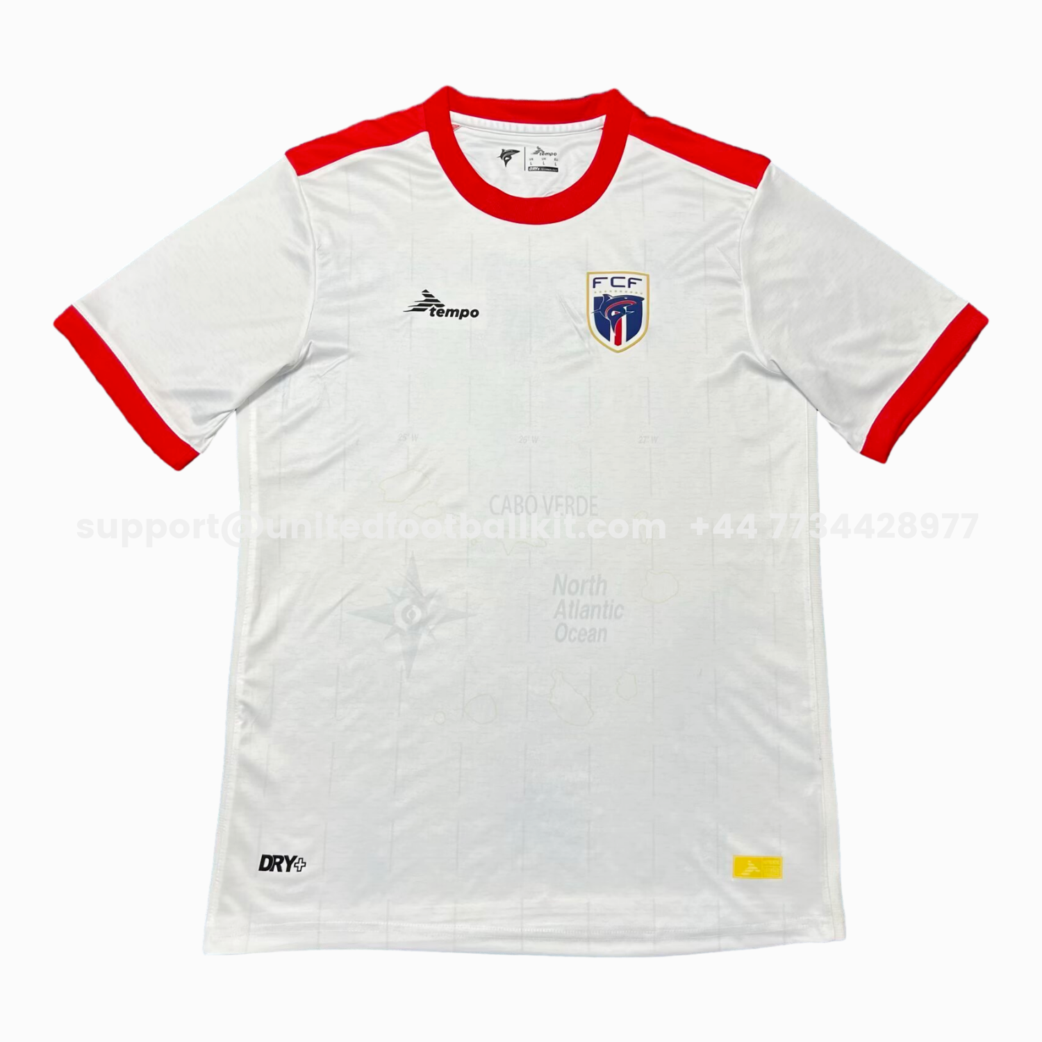 Unitedfootballkit.com | Cabo Verde 2026 Away White Jersey -Customize Name, Number and Patch | Worldwide Shipping