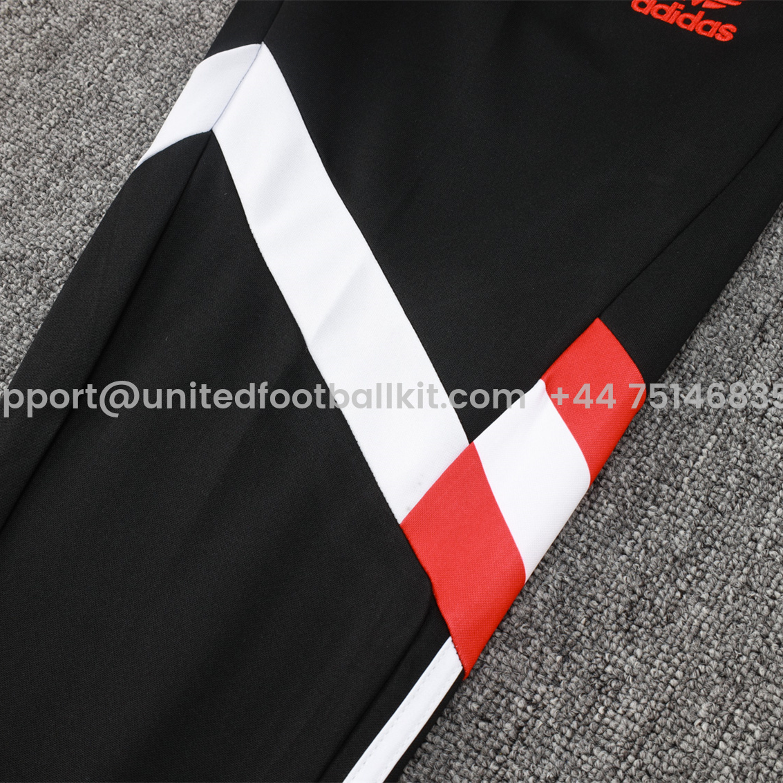 Unitedfootballkit.com | Manchester United 24-25 Originals LFSTLR Jacket Training Tracksuit - Black -Customize Name, Number and Patch | Worldwide Shipping