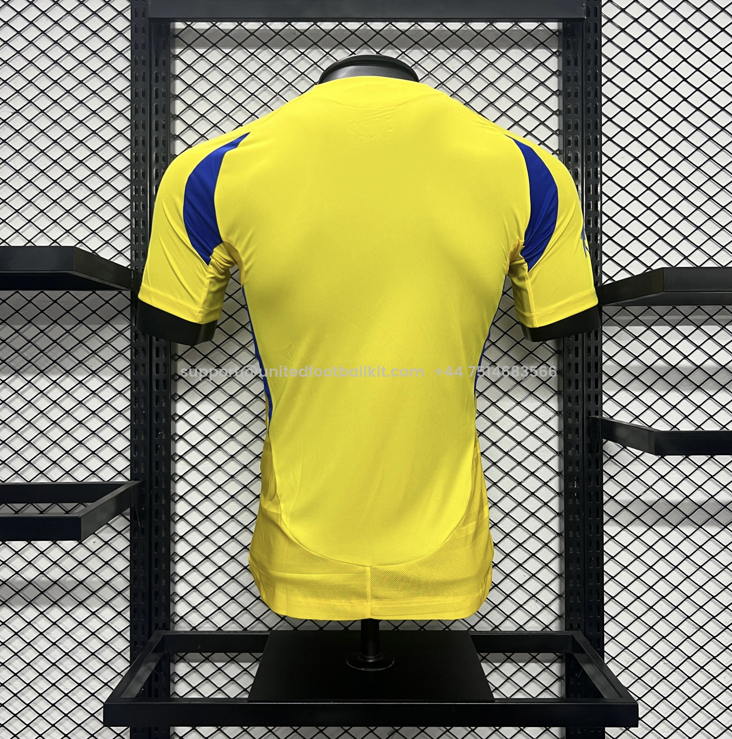 Unitedfootballkit.com | Al Nassr Riyadh Victory 24-25 Home Stadium Jersey - Player Version -Customize Name, Number and Patch | Worldwide Shipping