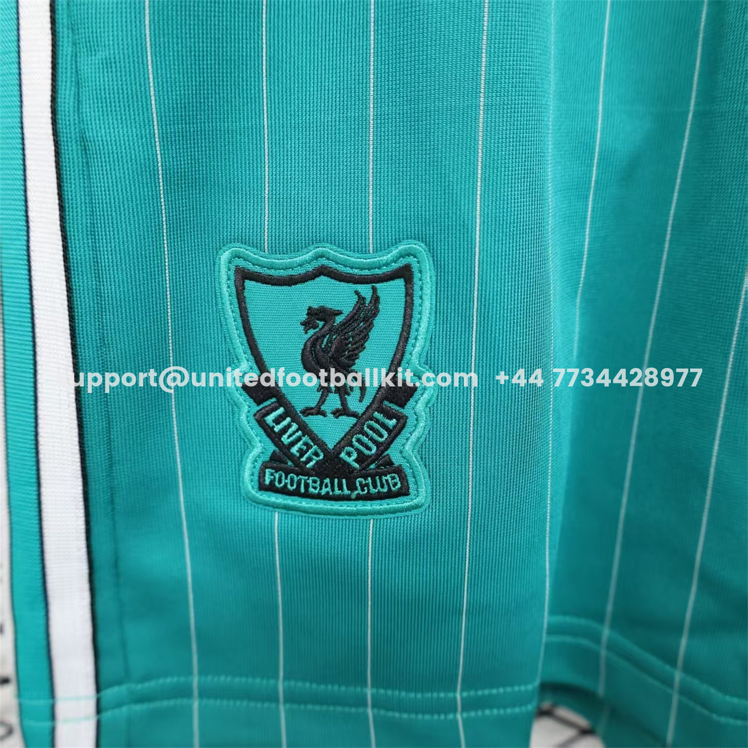 Unitedfootballkit.com | Liver.pool 25-26 Trefoil Cyan Travel Shorts - Player Version -Customize Name, Number and Patch | Worldwide Shipping