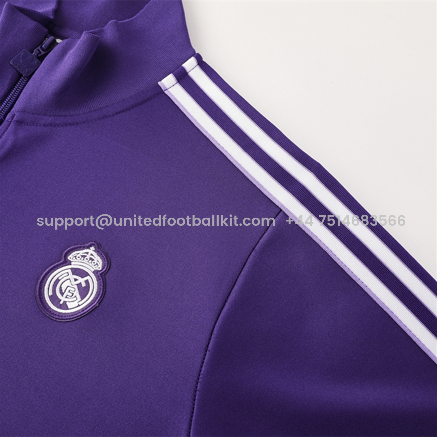 Unitedfootballkit.com | Real Madrid 25-26 Purple Terrace Icon Jacket Training Tracksuit - Purple Jackets & Pants -Customize Name, Number and Patch | Worldwide Shipping