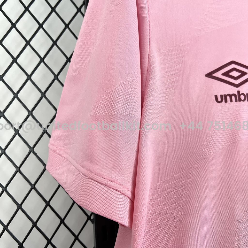 Unitedfootballkit.com | Fluminense 24-25 Pink October Jersey - Fans Version -Customize Name, Number and Patch | Worldwide Shipping