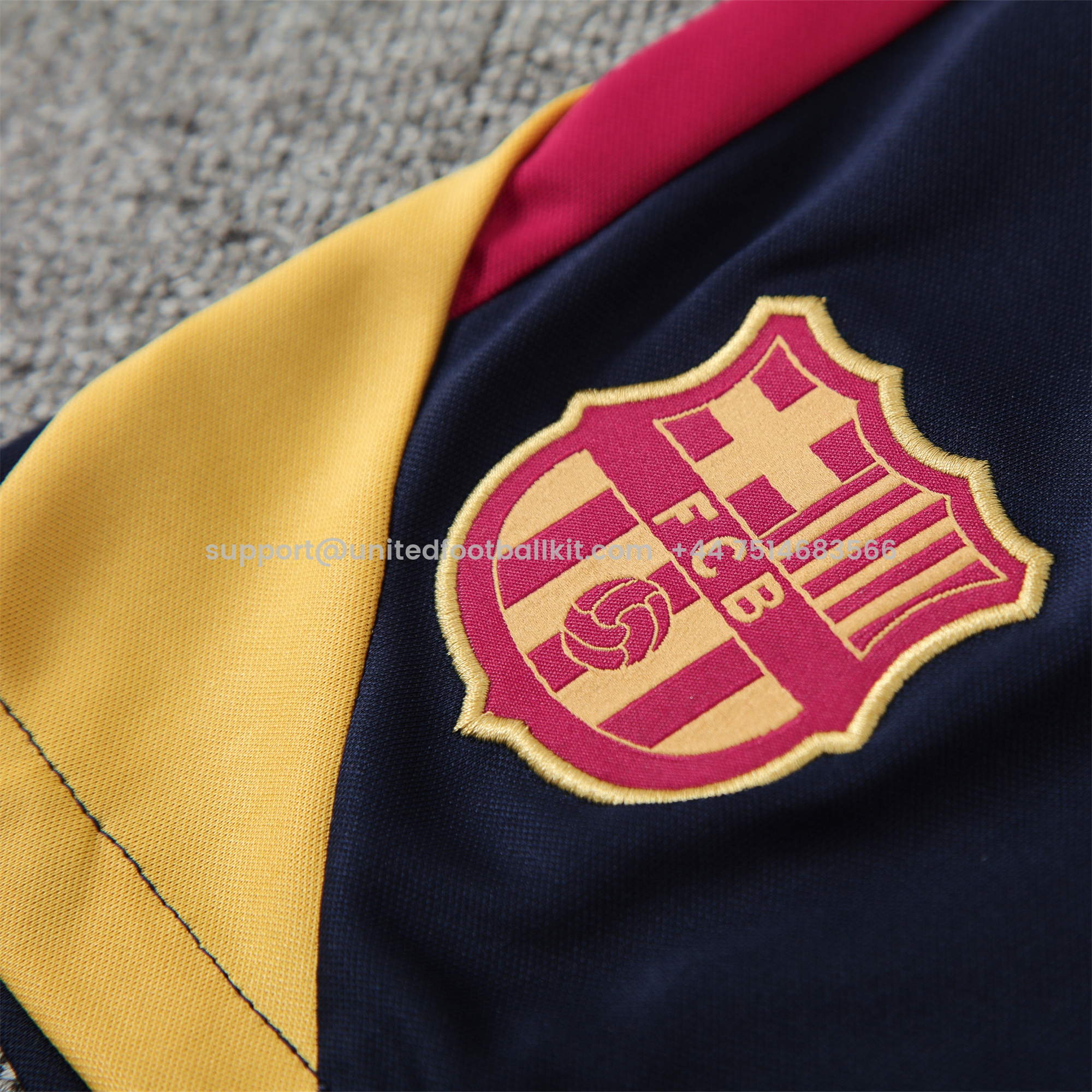 Unitedfootballkit.com | Barcelona 24-25 Training Vest Suit - Red -Customize Name, Number and Patch | Worldwide Shipping