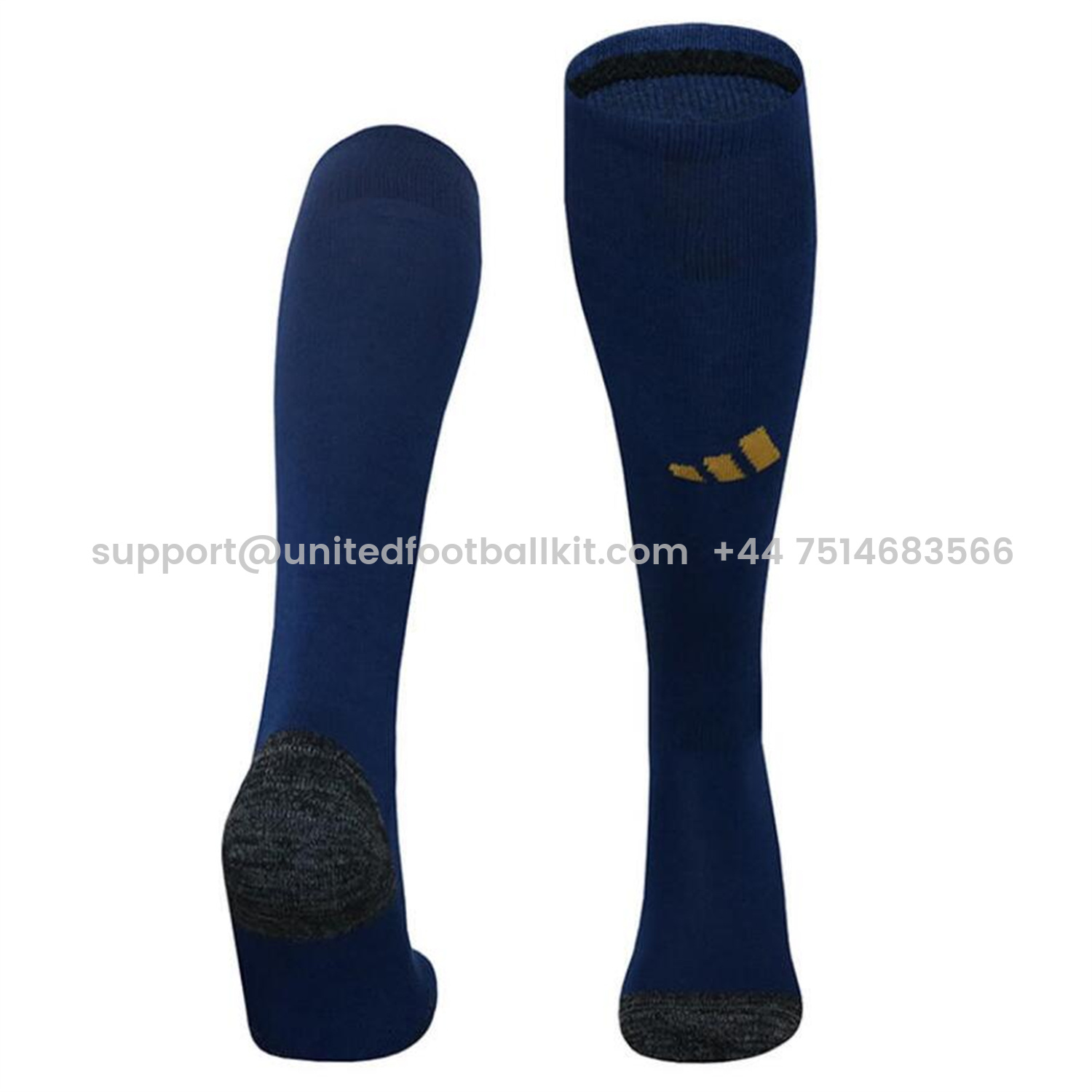 Unitedfootballkit.com | Al Nassr Riyadh Victory 24-25 Away Socks - Deep Blue -Customize Name, Number and Patch | Worldwide Shipping