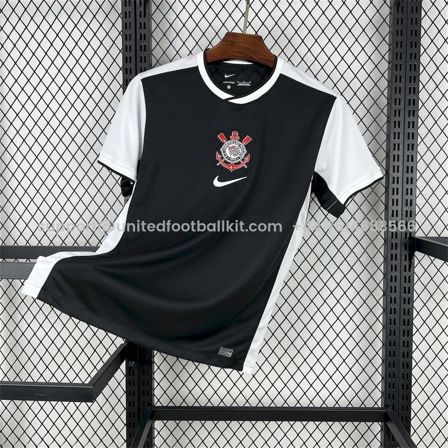 Unitedfootballkit.com | Corinthians 2025-26 Away Jersey - Fans Version -Customize Name, Number and Patch | Worldwide Shipping